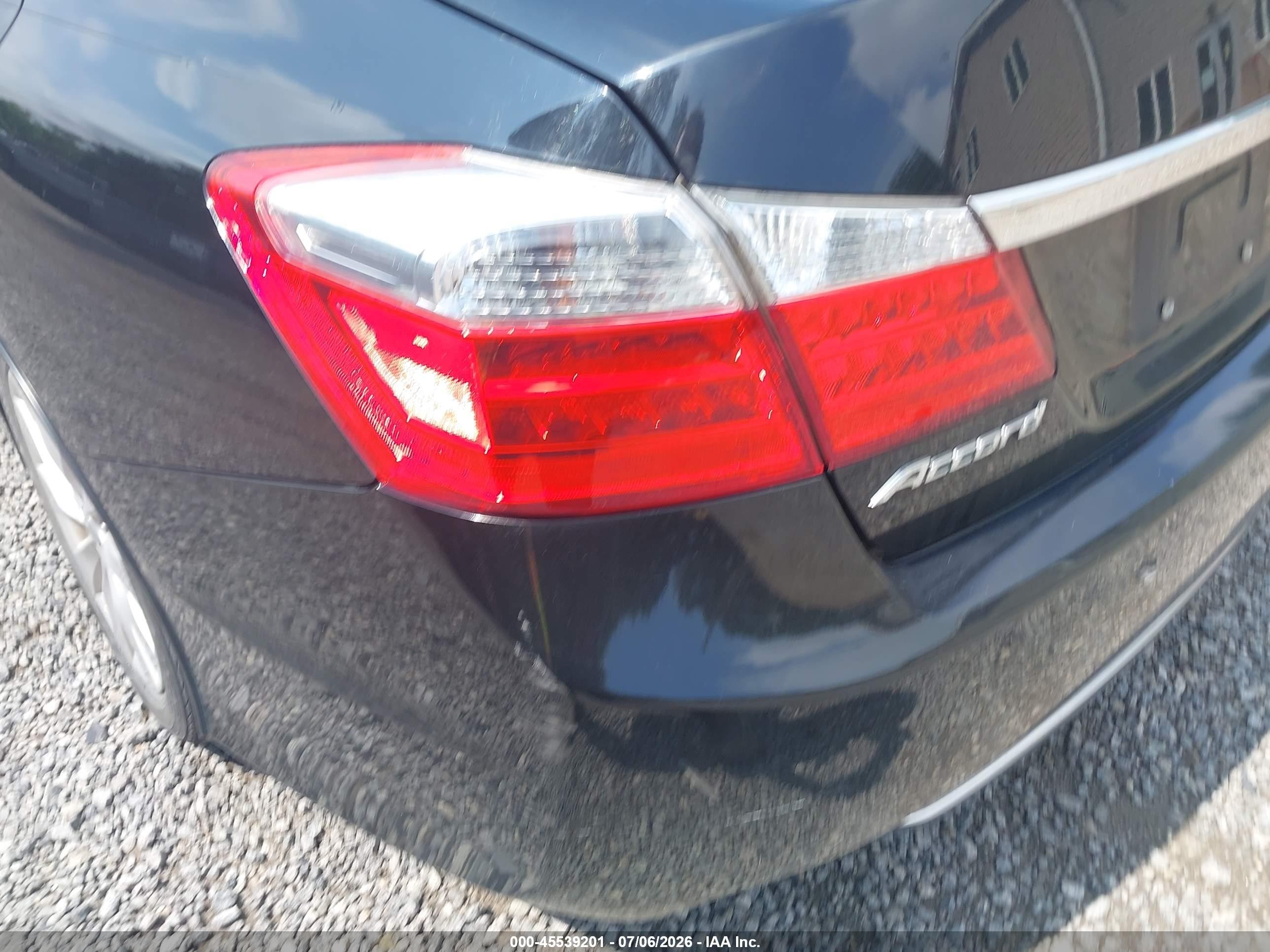 2013 Honda Accord Ex-l Black vin: 1HGCR2F87DA231698