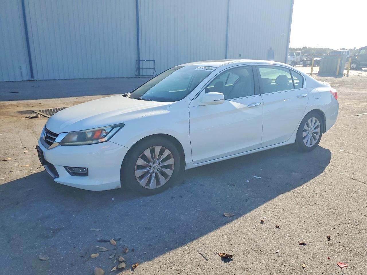 2013 Honda Accord Exl White vin: 1HGCR2F87DA234956