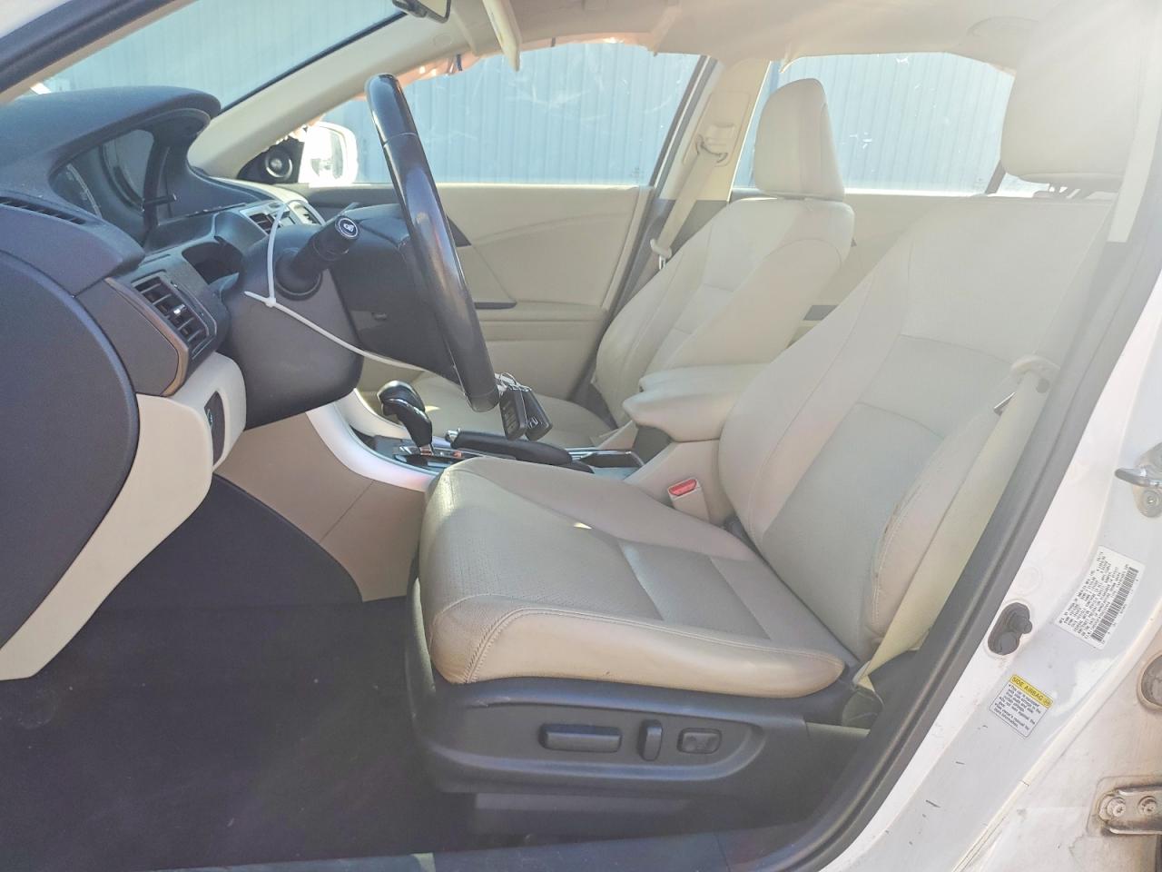 2013 Honda Accord Exl White vin: 1HGCR2F87DA234956