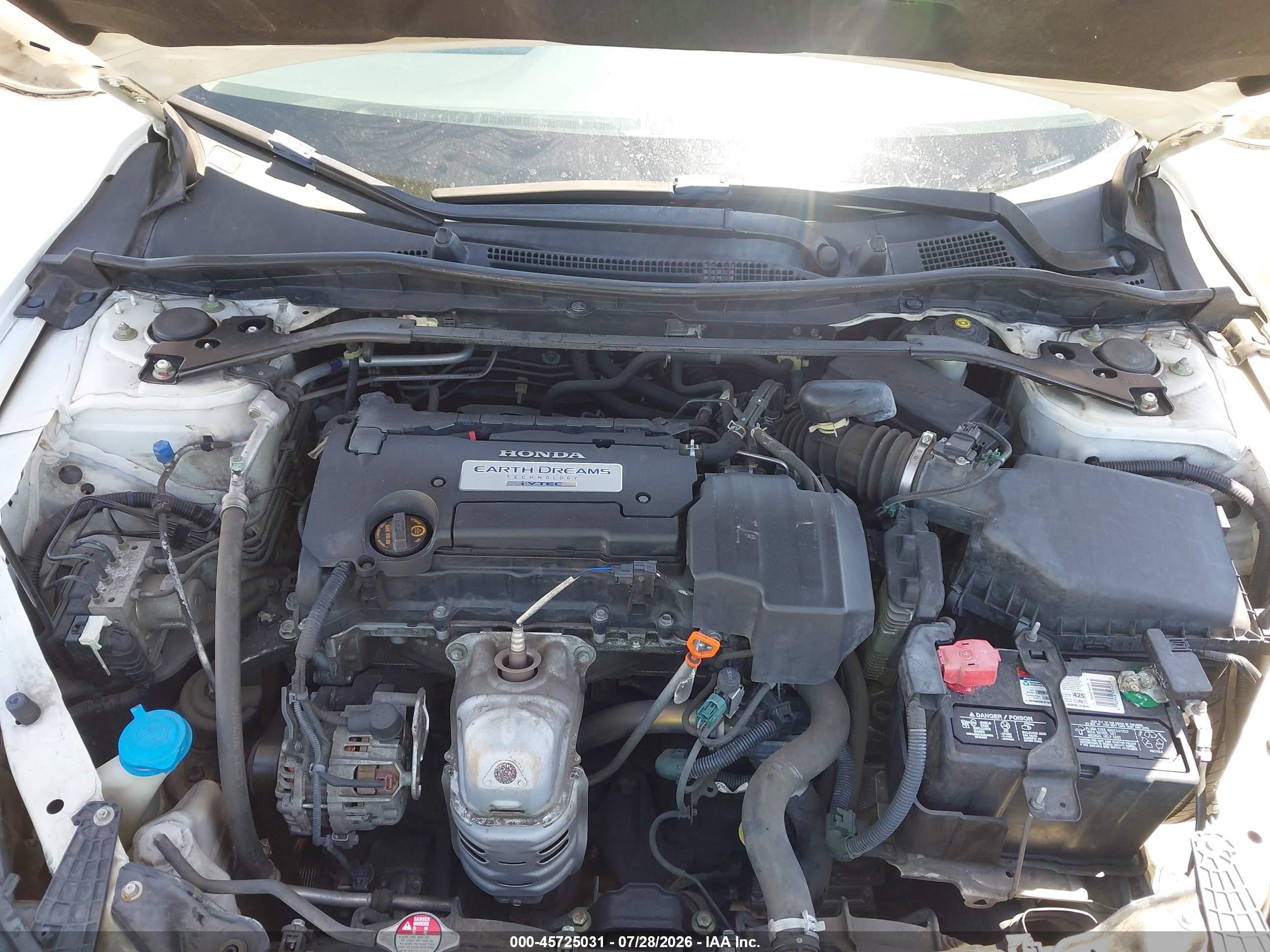 2013 Honda Accord Ex-l Белый vin: 1HGCR2F87DA238179