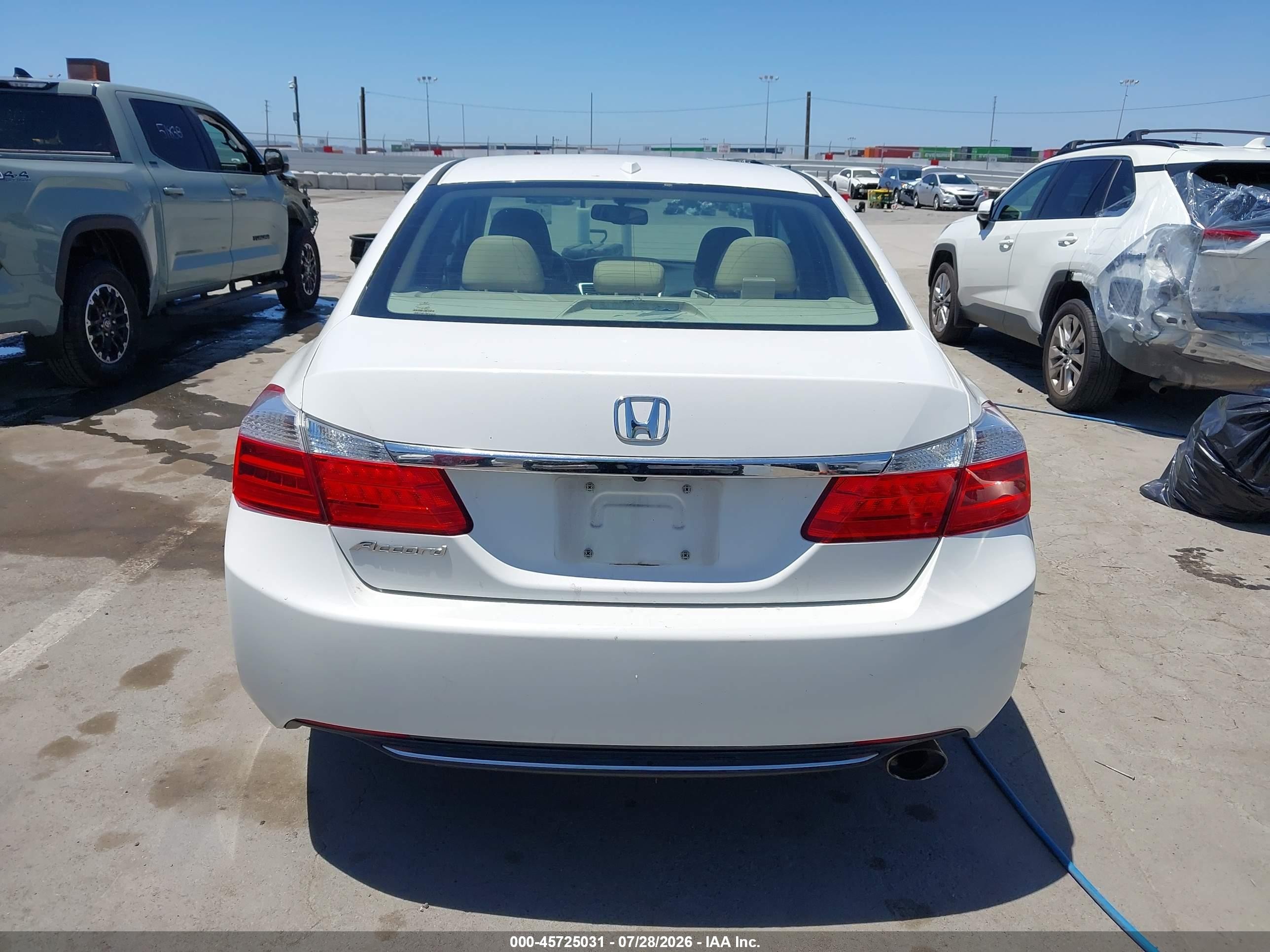 2013 Honda Accord Ex-l Белый vin: 1HGCR2F87DA238179