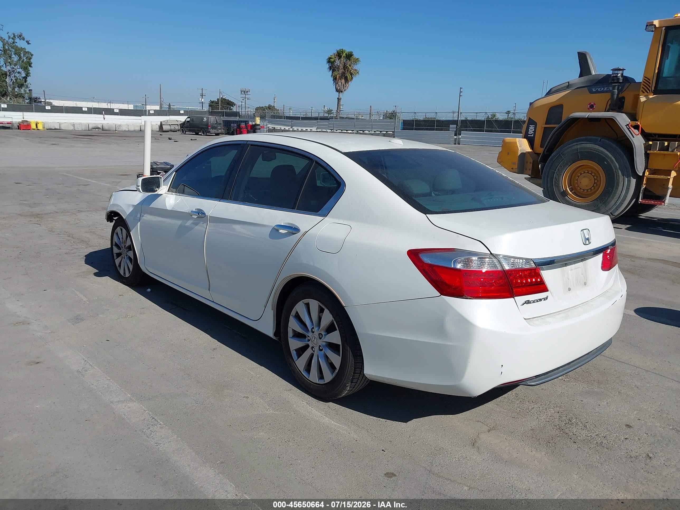 2013 Honda Accord Ex-l White vin: 1HGCR2F87DA265348