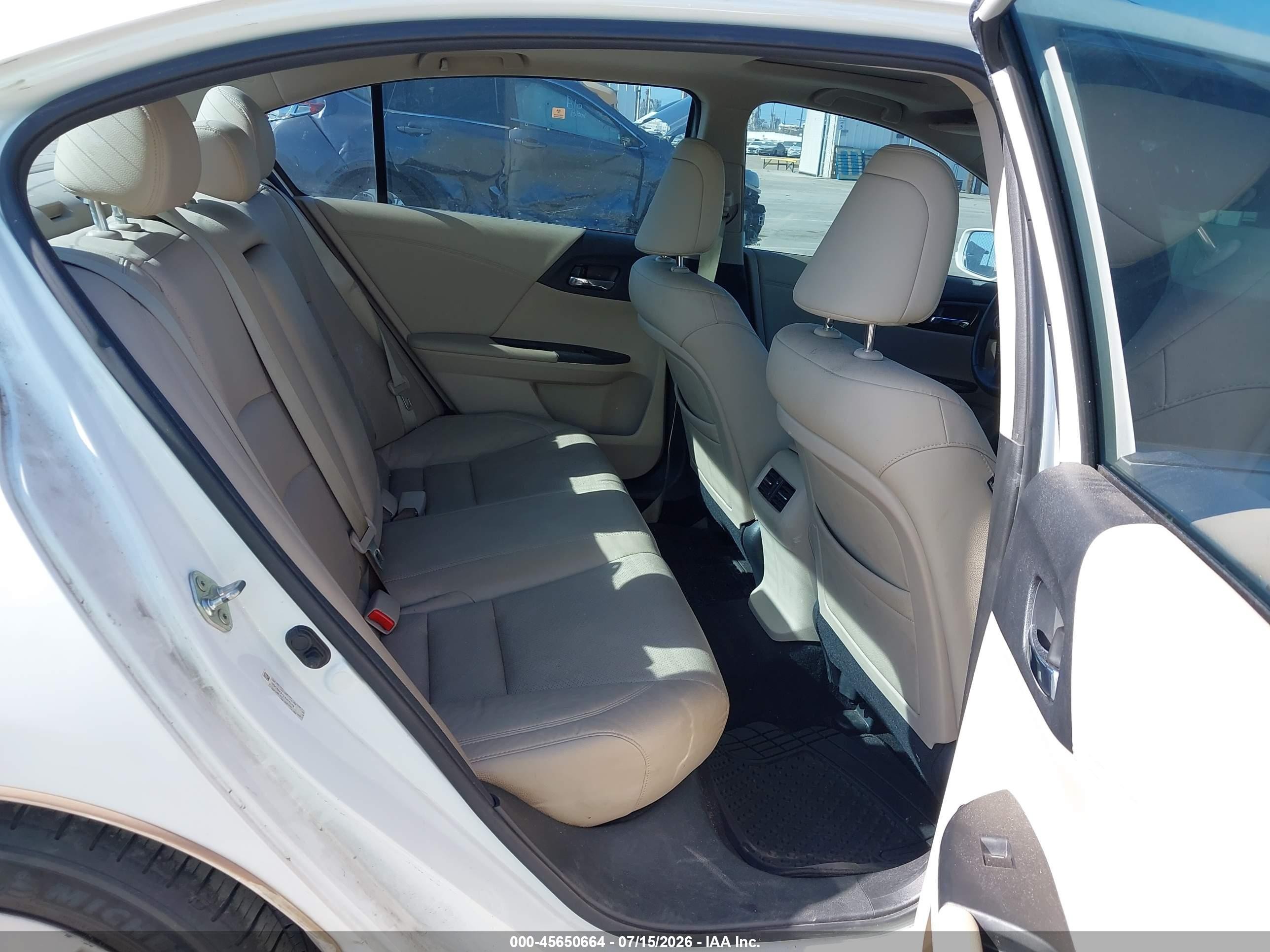 2013 Honda Accord Ex-l White vin: 1HGCR2F87DA265348