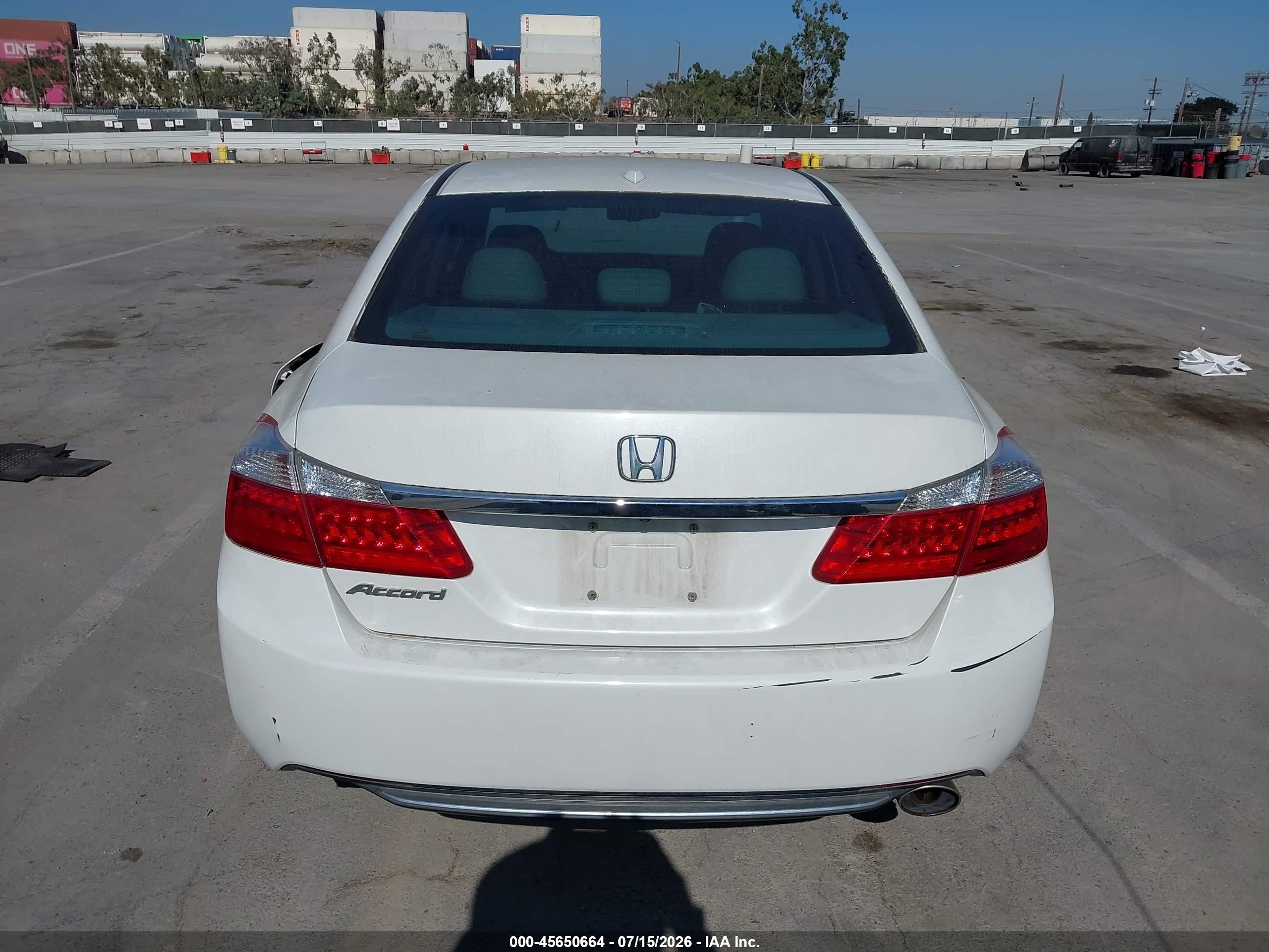 2013 Honda Accord Ex-l White vin: 1HGCR2F87DA265348