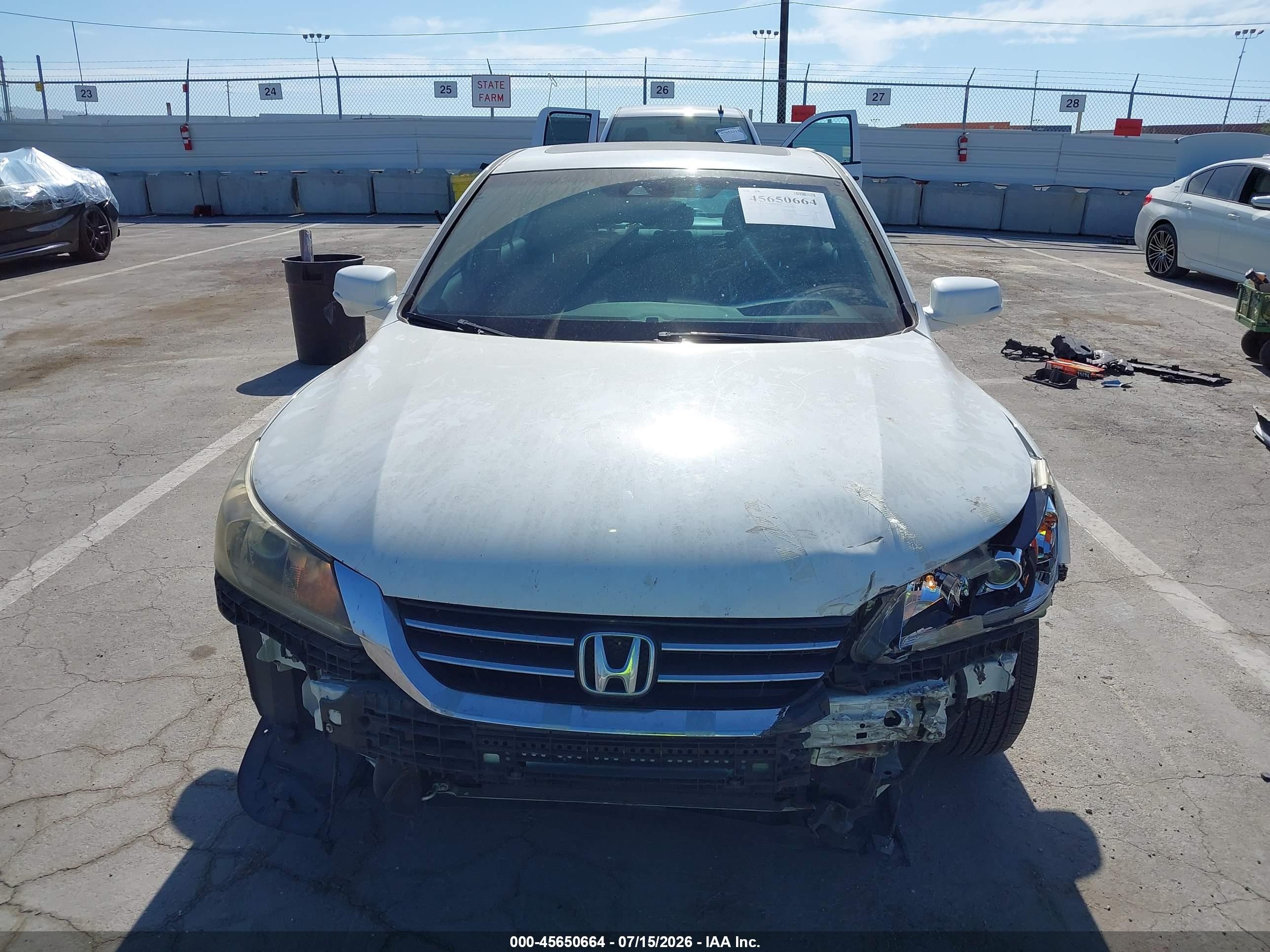 2013 Honda Accord Ex-l White vin: 1HGCR2F87DA265348