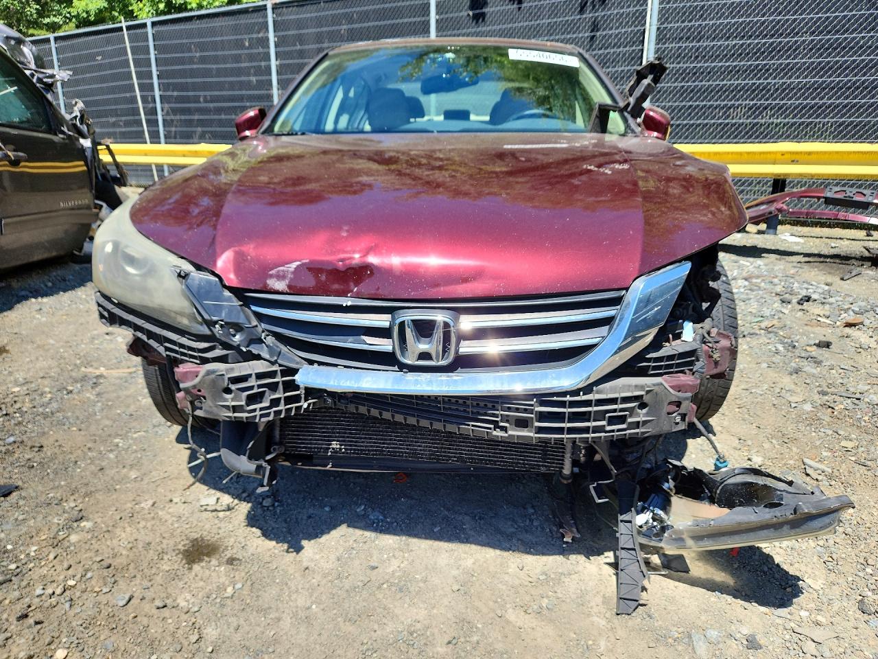 2014 Honda Accord Exl Burgundy vin: 1HGCR2F87EA034127