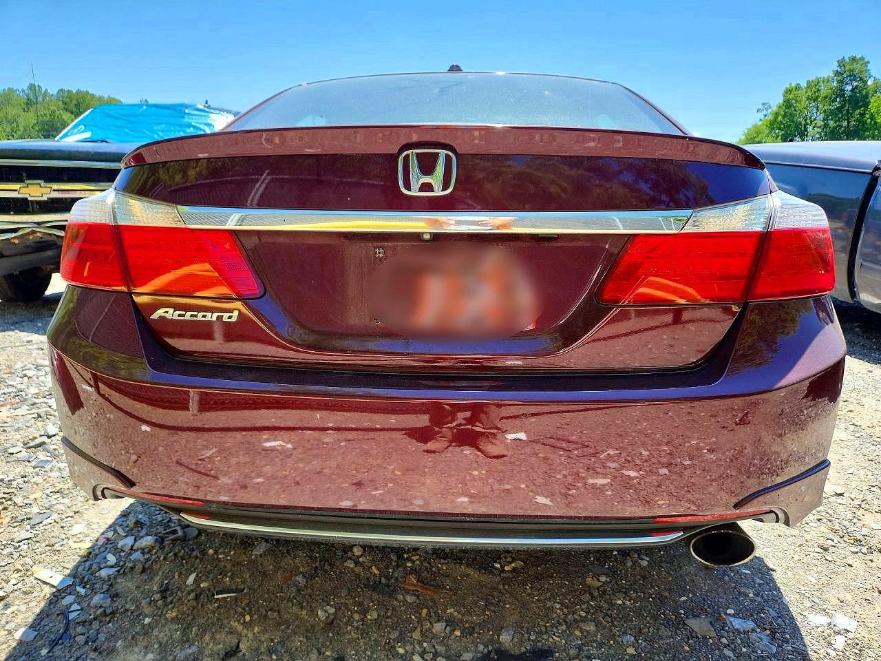 2014 Honda Accord Exl Burgundy vin: 1HGCR2F87EA034127