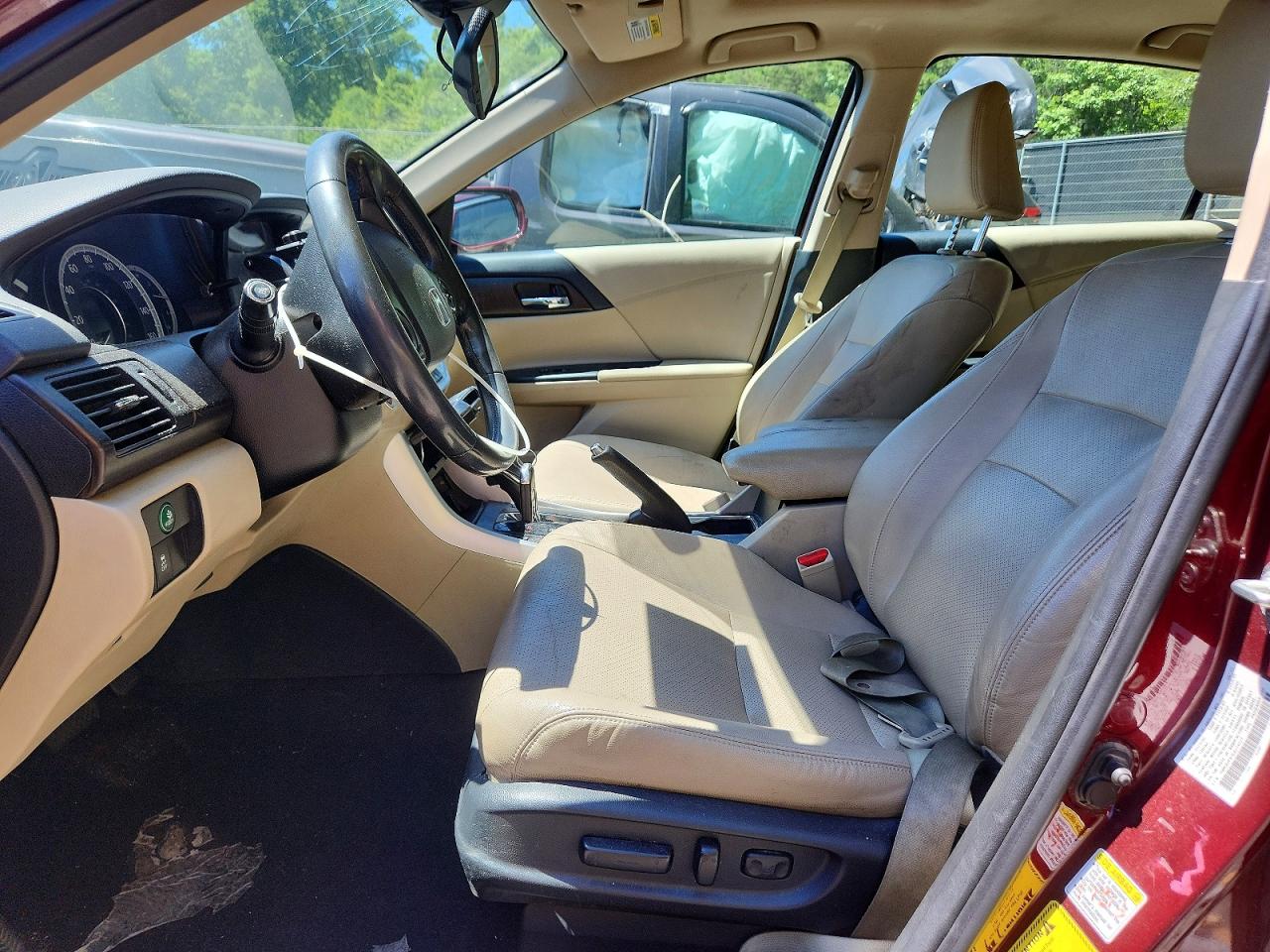 2014 Honda Accord Exl Burgundy vin: 1HGCR2F87EA034127