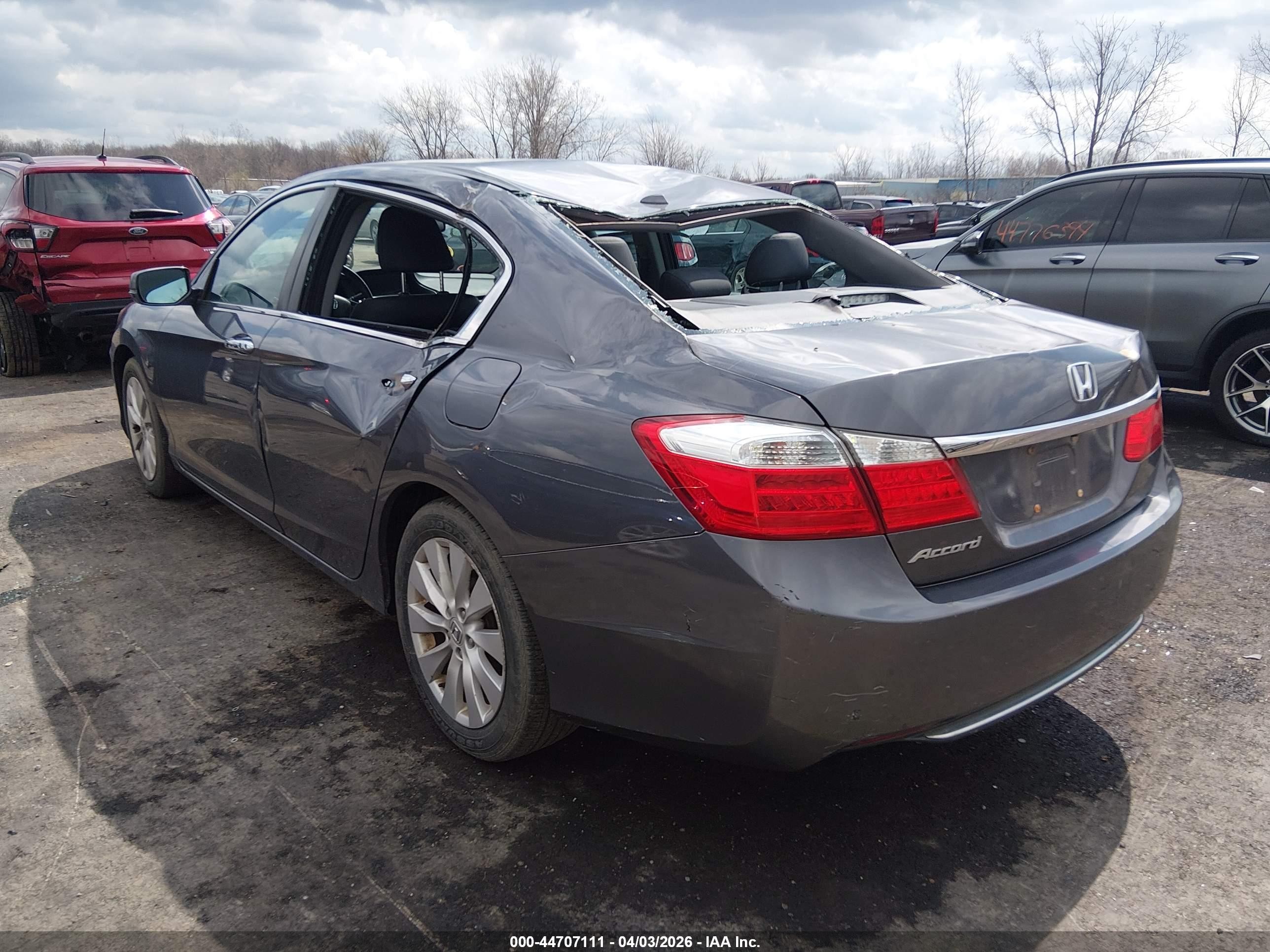 2014 Honda Accord Ex-l Silver vin: 1HGCR2F87EA039490