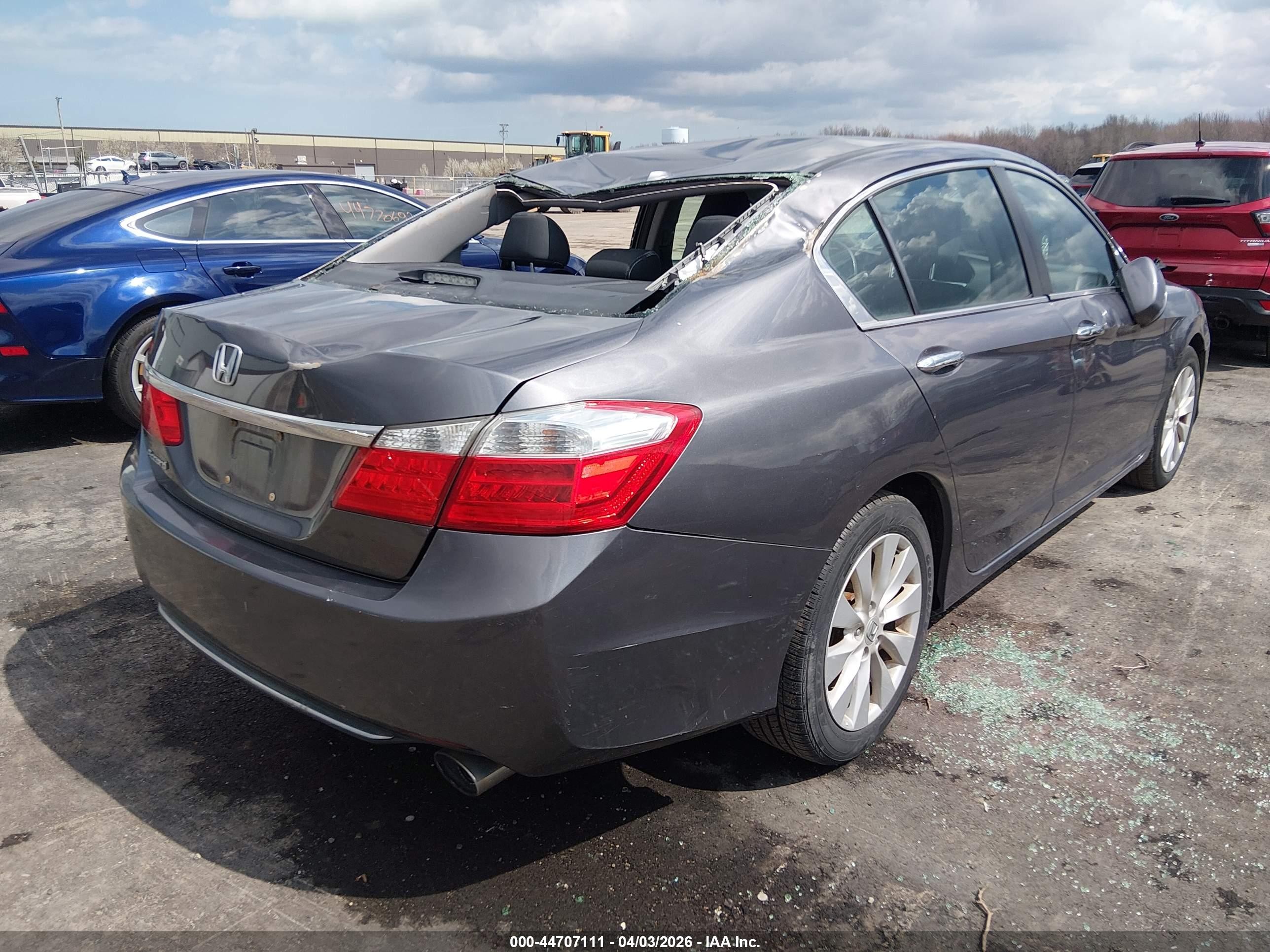 2014 Honda Accord Ex-l Silver vin: 1HGCR2F87EA039490