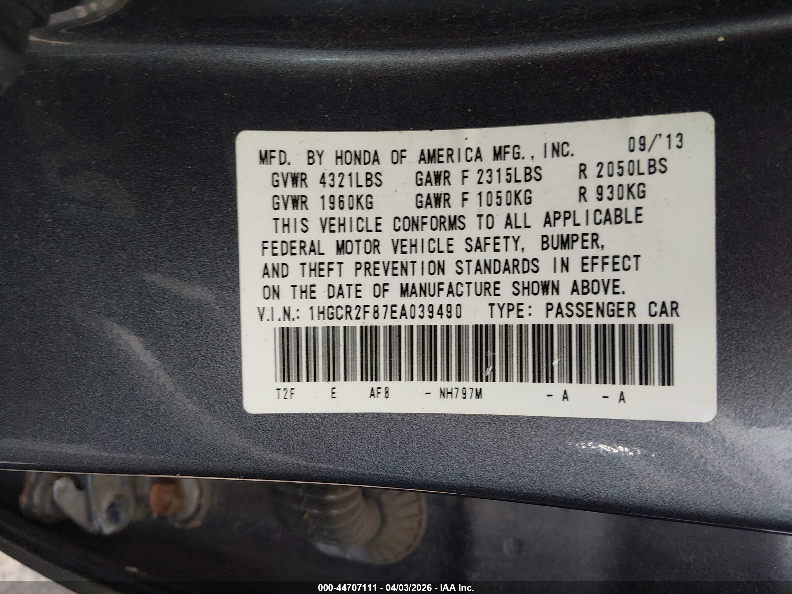 2014 Honda Accord Ex-l Silver vin: 1HGCR2F87EA039490