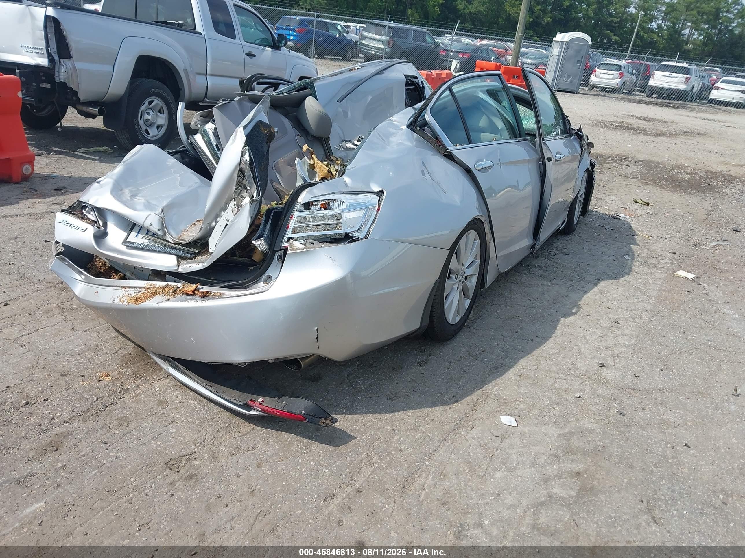 2014 Honda Accord Ex-l Silver vin: 1HGCR2F87EA041644