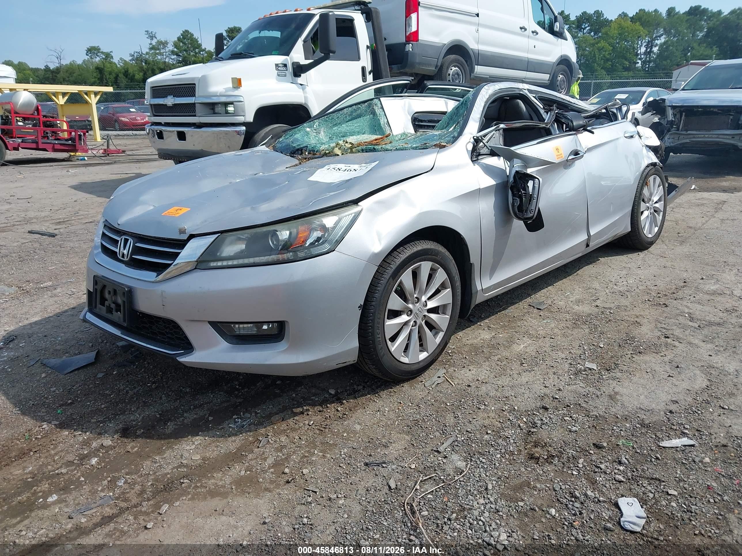 2014 Honda Accord Ex-l Silver vin: 1HGCR2F87EA041644