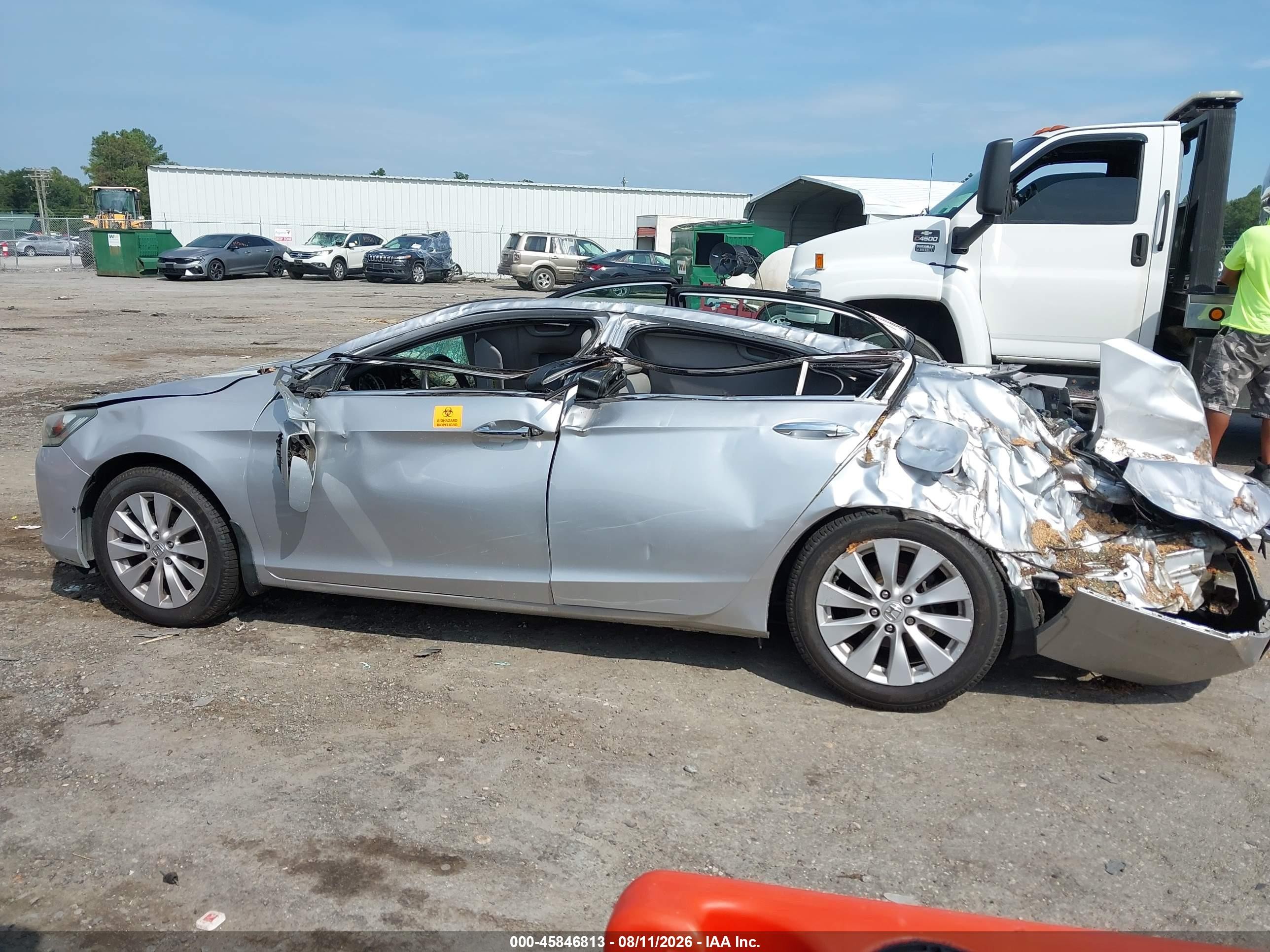 2014 Honda Accord Ex-l Silver vin: 1HGCR2F87EA041644