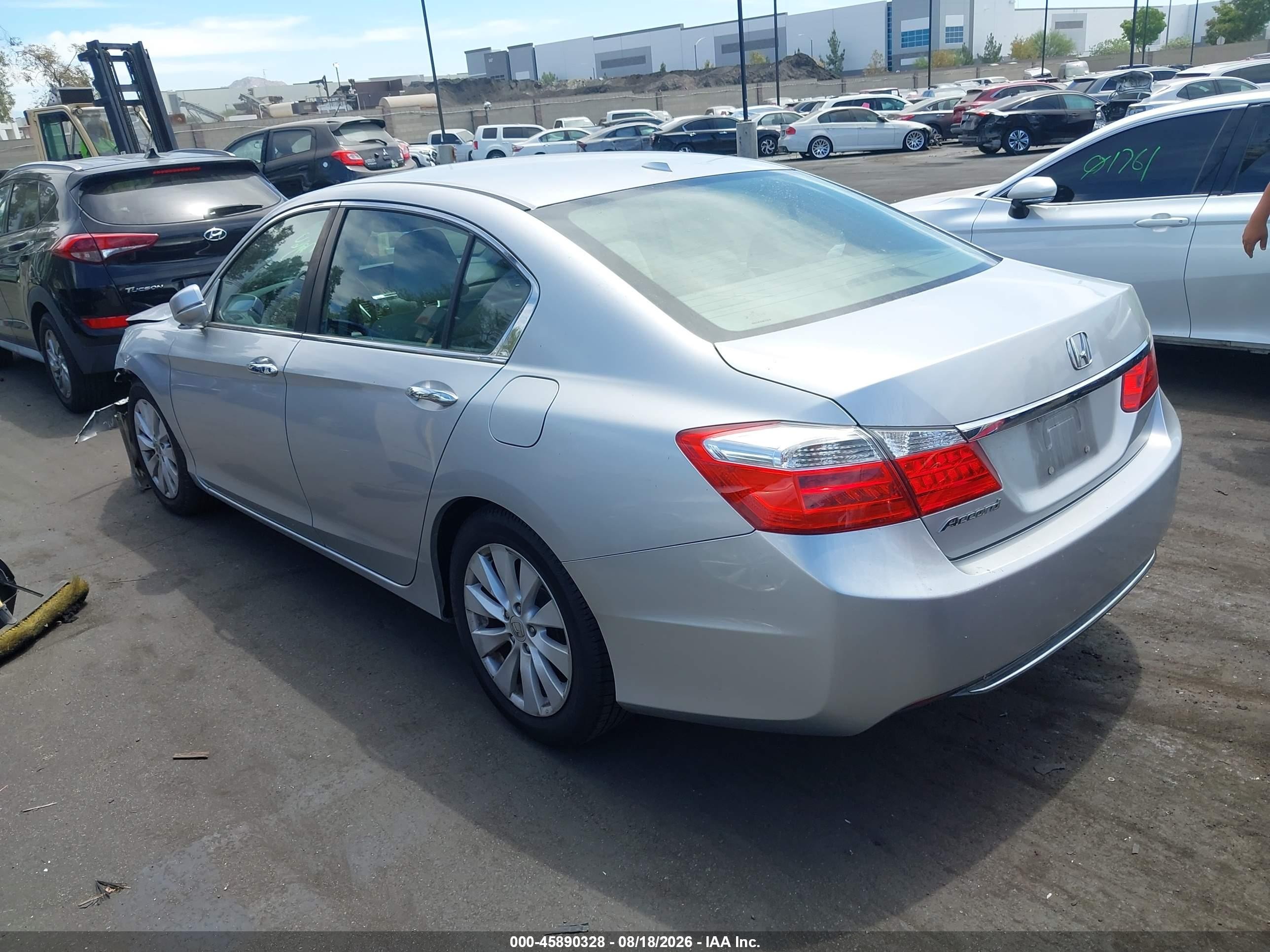 2014 Honda Accord Ex-l Серебряный vin: 1HGCR2F87EA056144