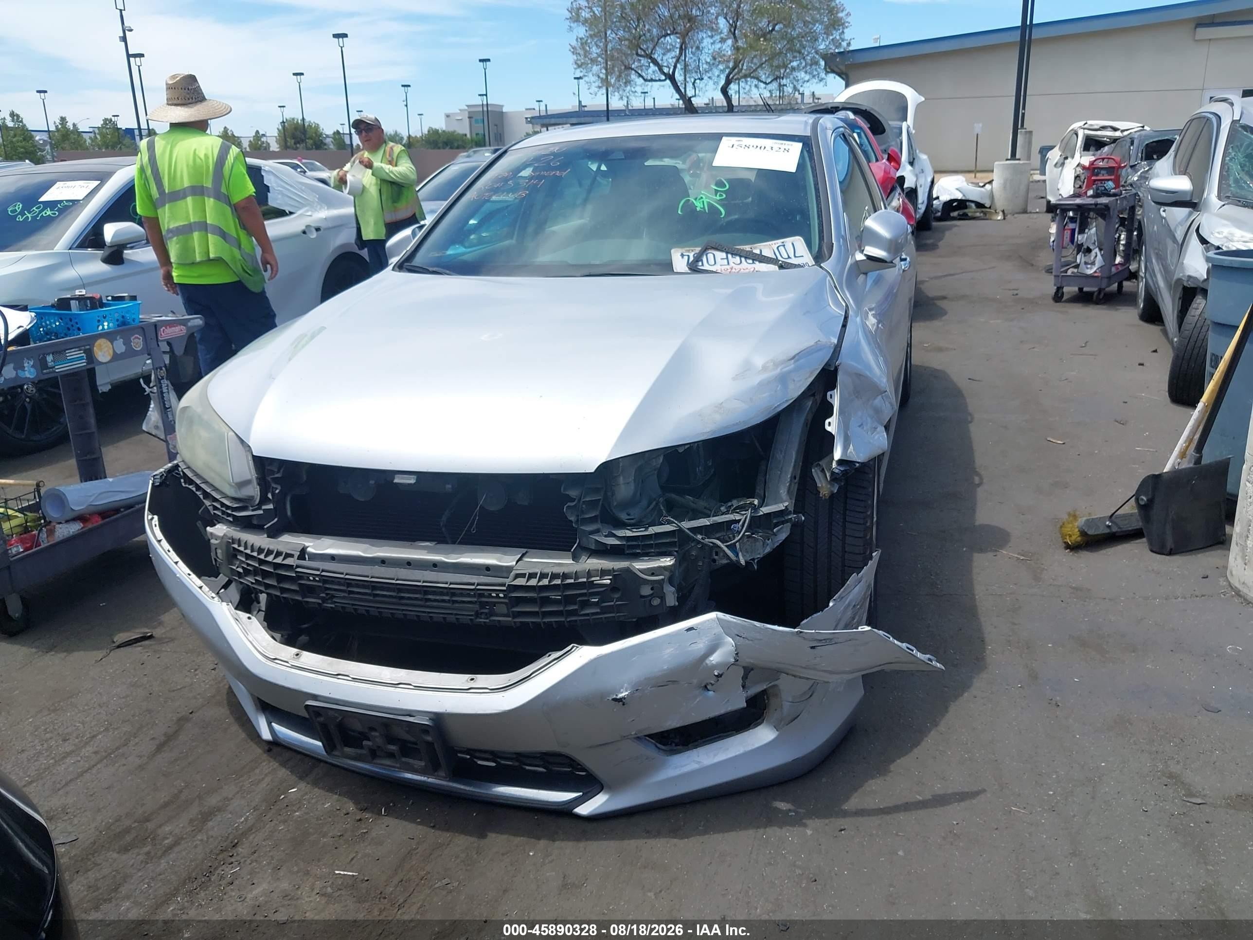 2014 Honda Accord Ex-l Серебряный vin: 1HGCR2F87EA056144