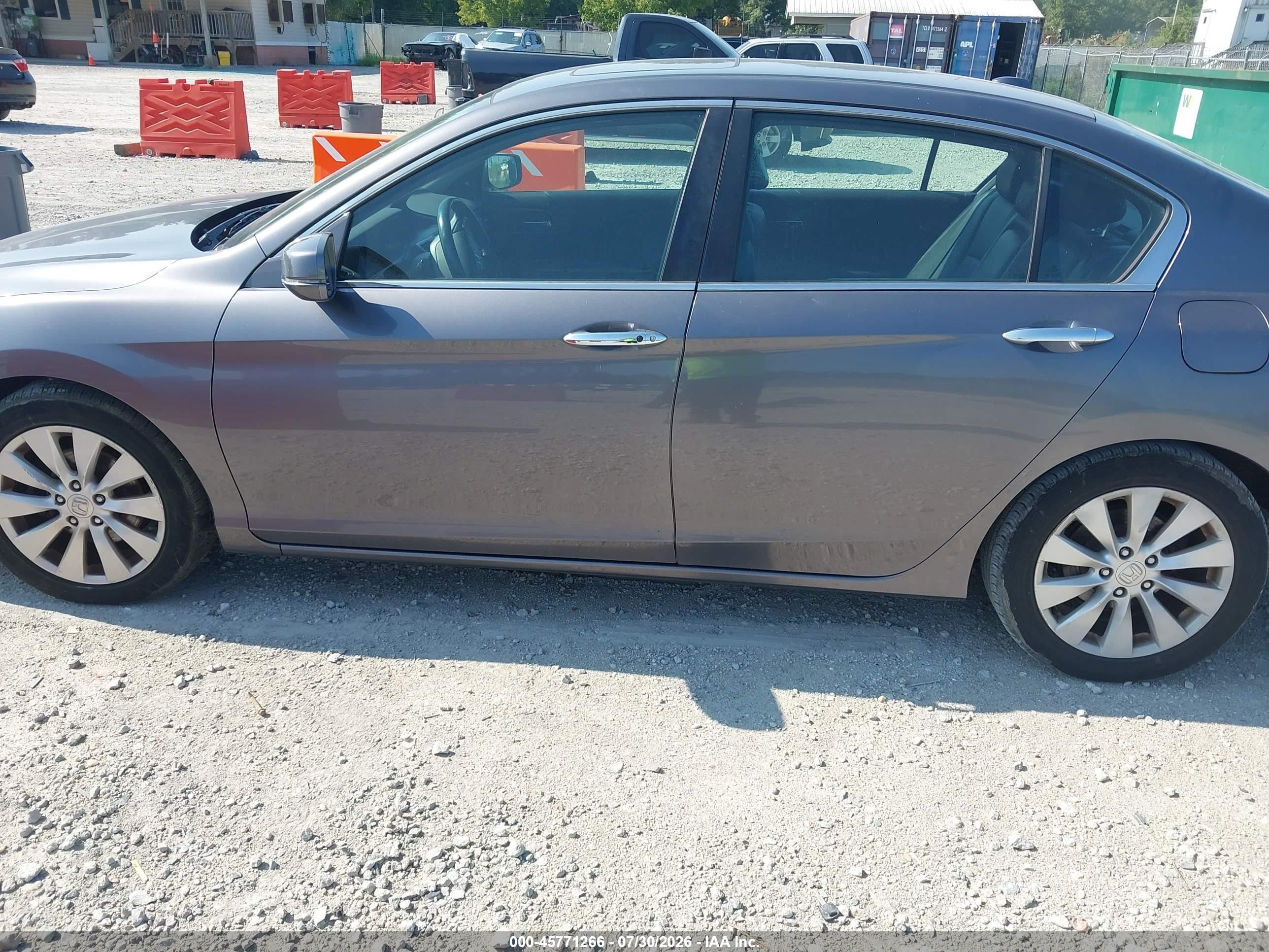 2014 Honda Accord Ex-l Gray vin: 1HGCR2F87EA069721