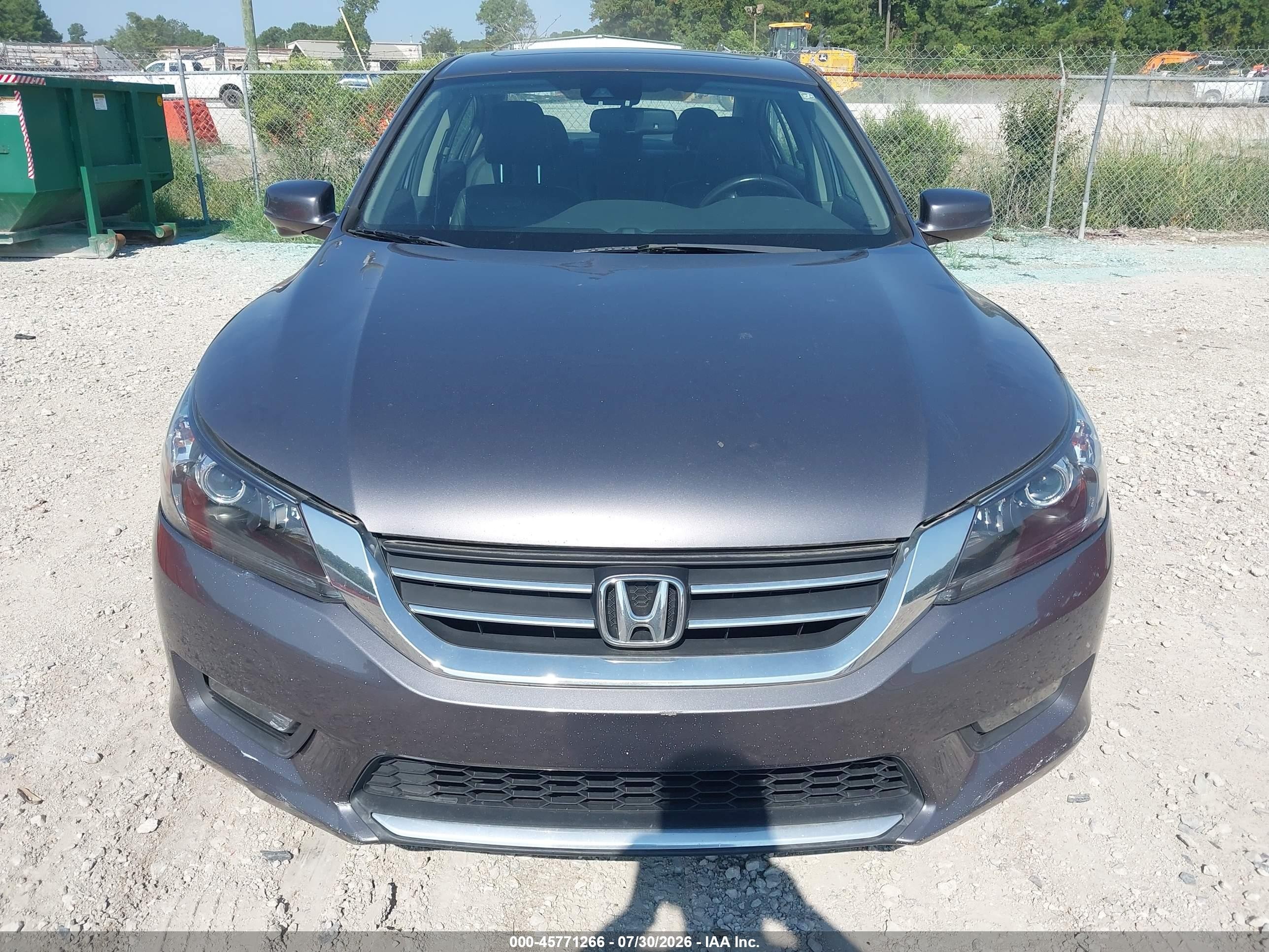 2014 Honda Accord Ex-l Gray vin: 1HGCR2F87EA069721