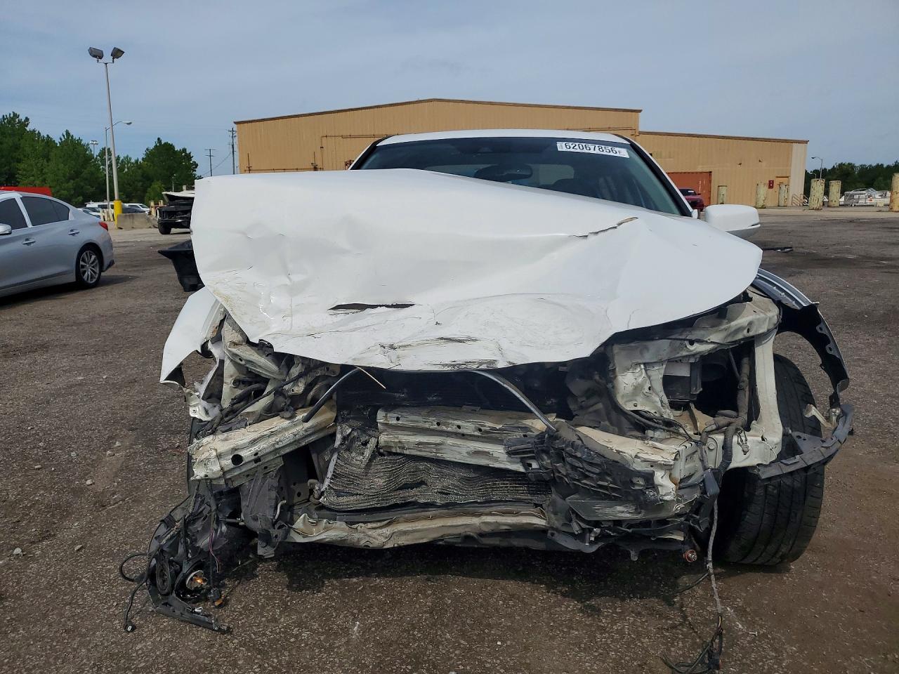 2014 Honda Accord Exl White vin: 1HGCR2F87EA077267