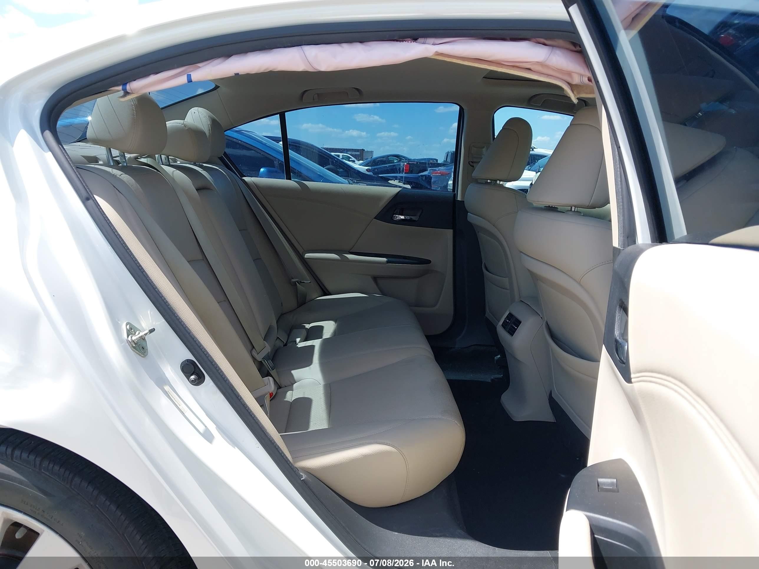 2014 Honda Accord Ex-l Белый vin: 1HGCR2F87EA077298