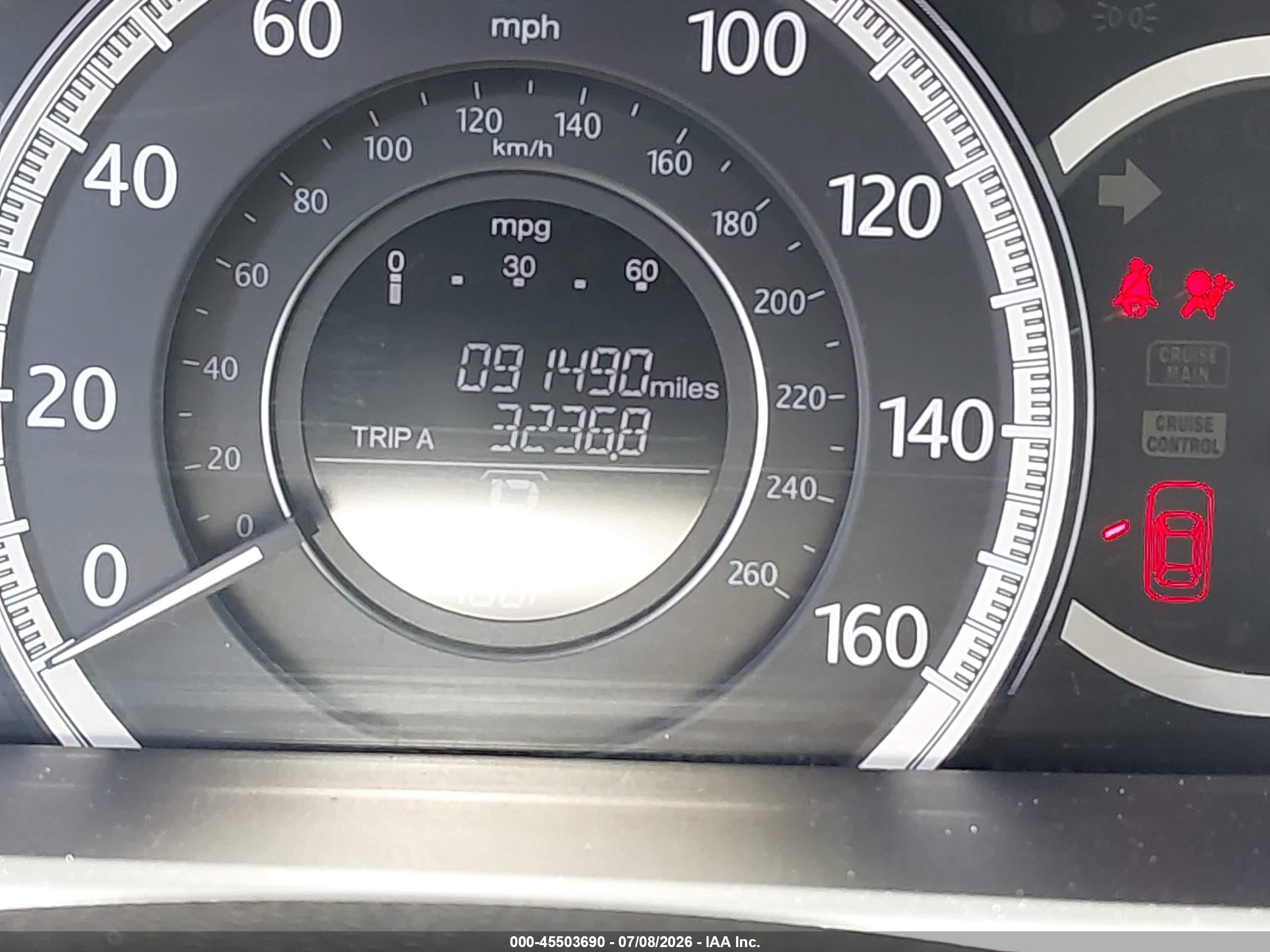 2014 Honda Accord Ex-l Белый vin: 1HGCR2F87EA077298