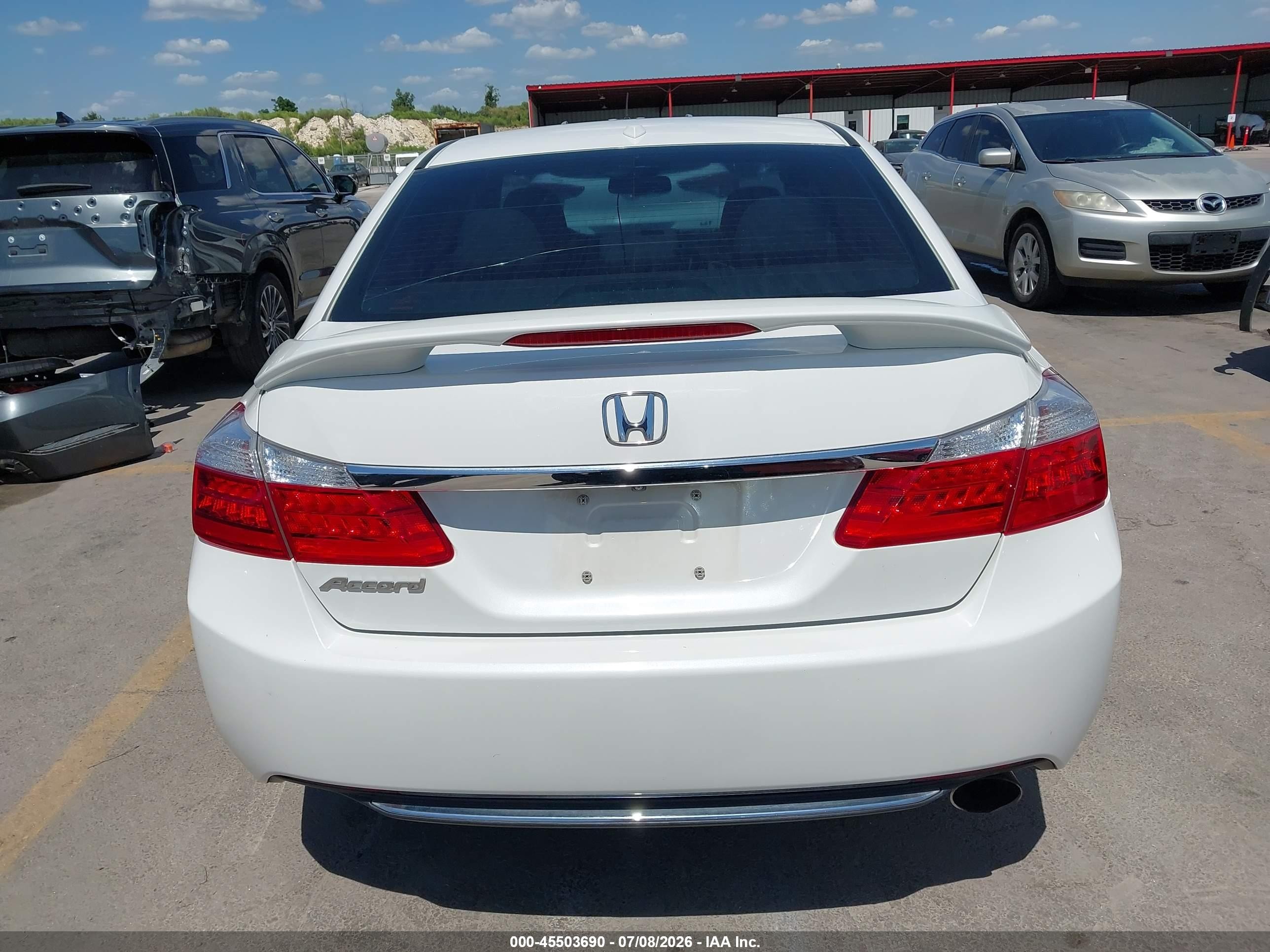 2014 Honda Accord Ex-l Белый vin: 1HGCR2F87EA077298