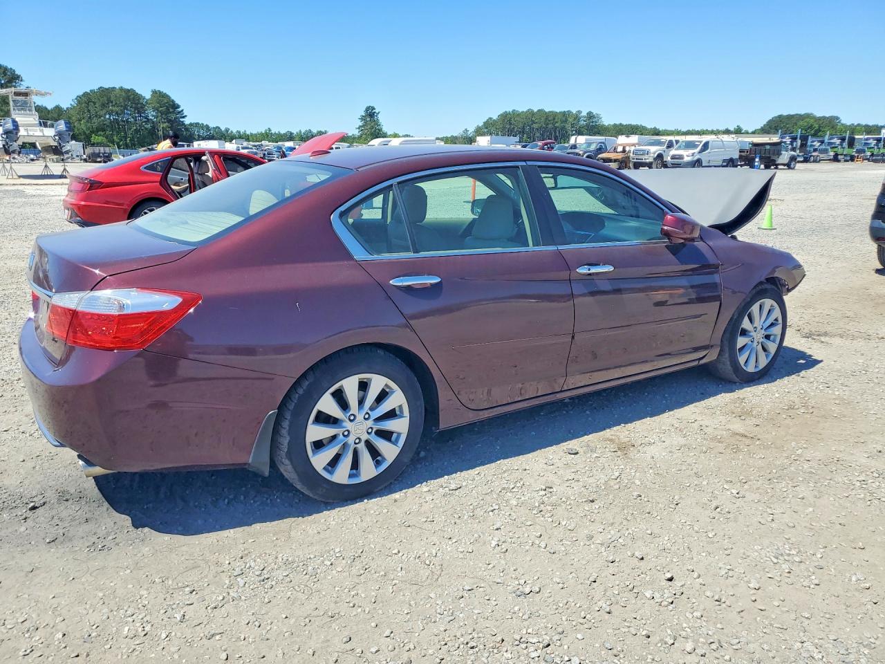 2014 Honda Accord Exl Бордовый vin: 1HGCR2F87EA101910