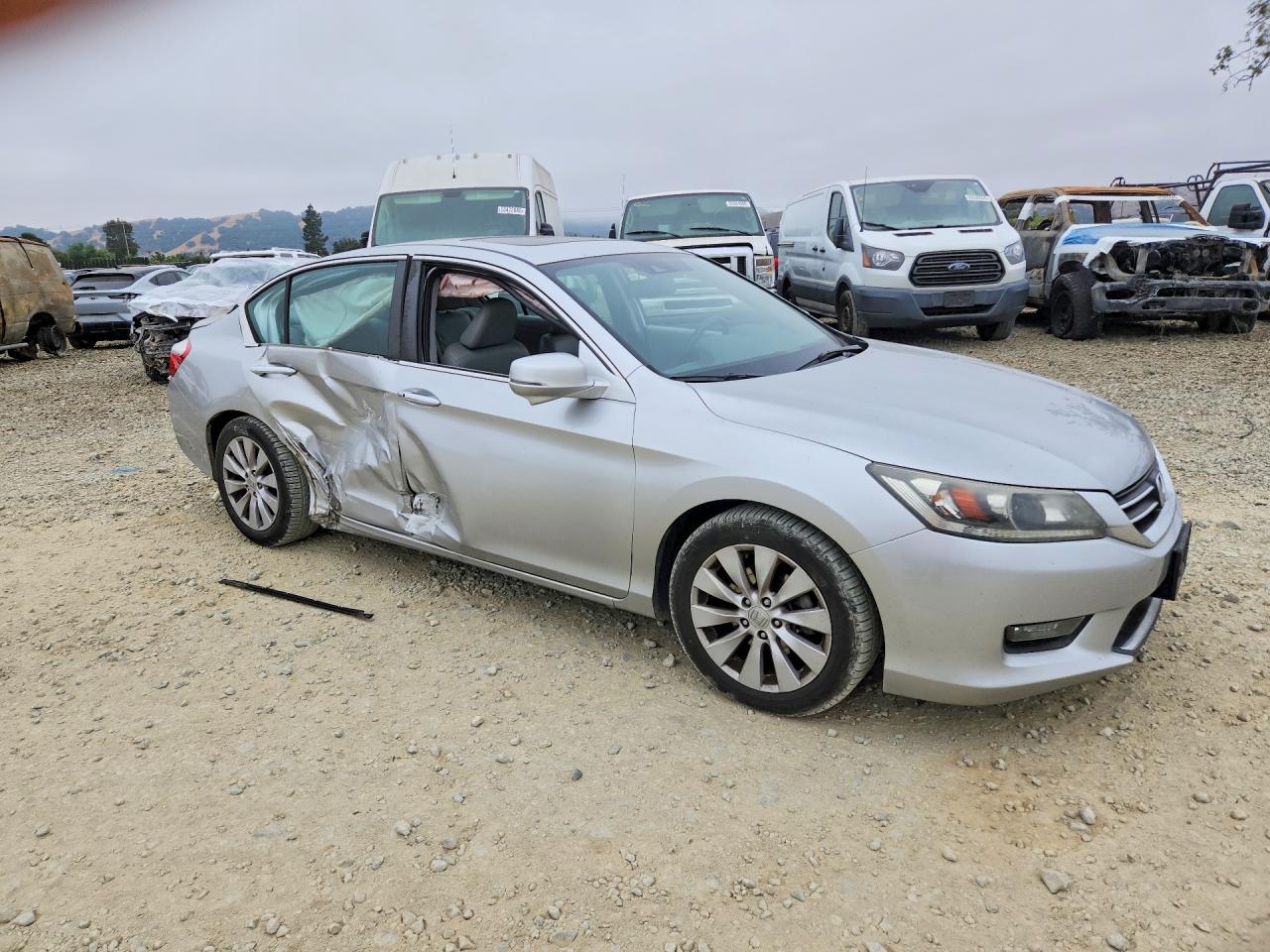 2014 Honda Accord Exl Silver vin: 1HGCR2F87EA157085