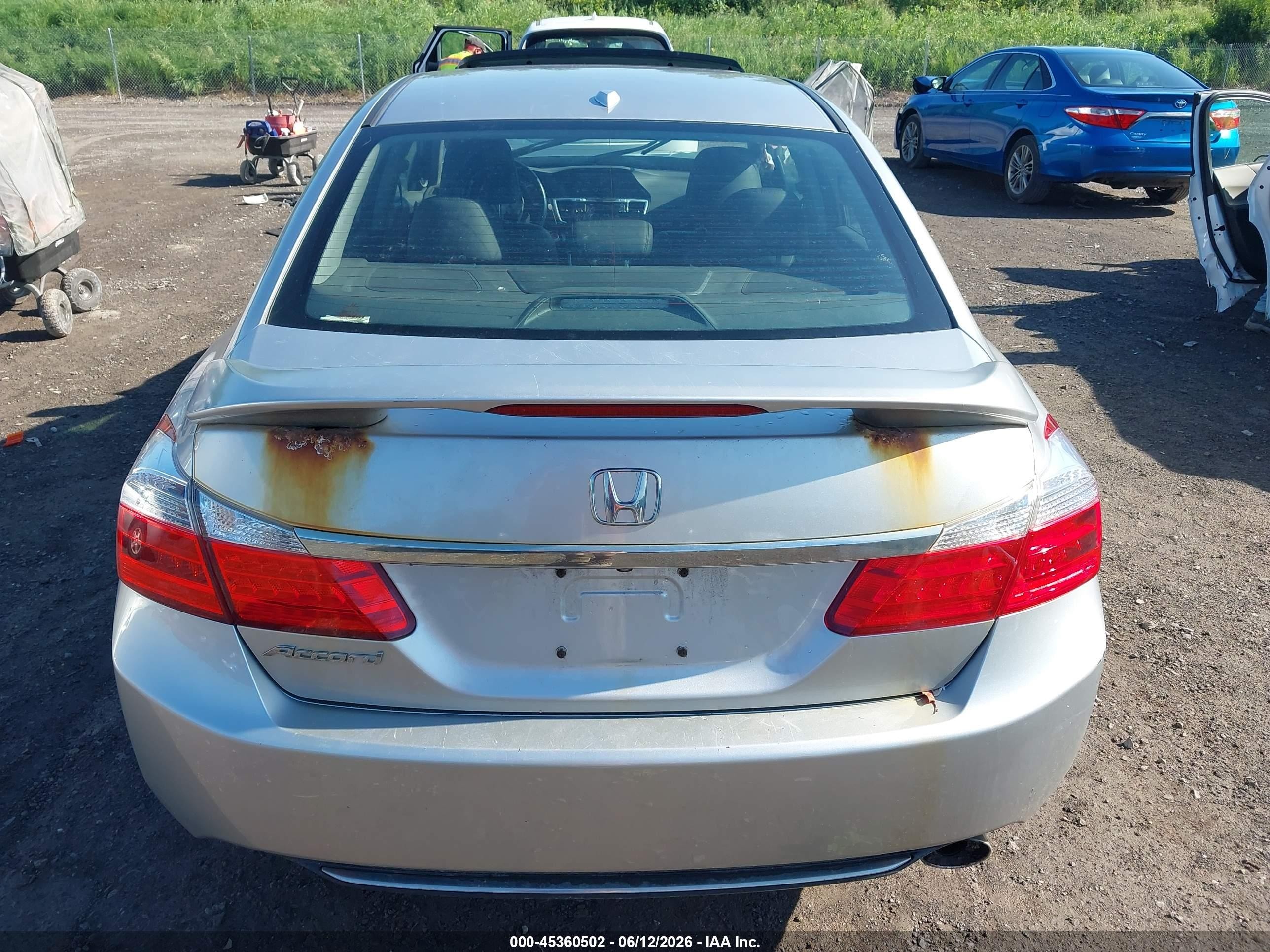 2014 Honda Accord Ex-l Silver vin: 1HGCR2F87EA164165
