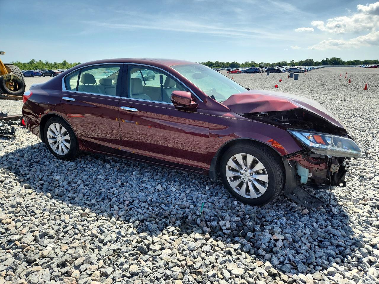 2014 Honda Accord Exl Burgundy vin: 1HGCR2F87EA173061