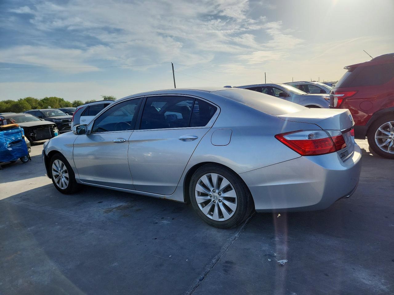 2014 Honda Accord Exl Silver vin: 1HGCR2F87EA200095