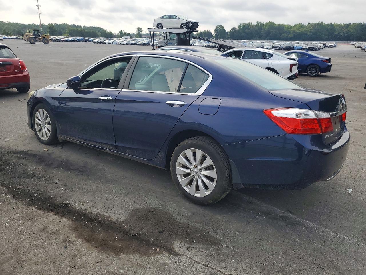 2014 Honda Accord Exl Blue vin: 1HGCR2F87EA205202