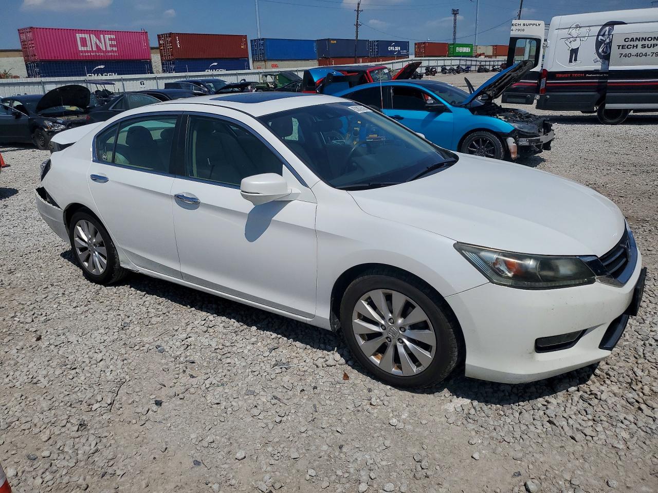 2014 Honda Accord Exl White vin: 1HGCR2F87EA207368