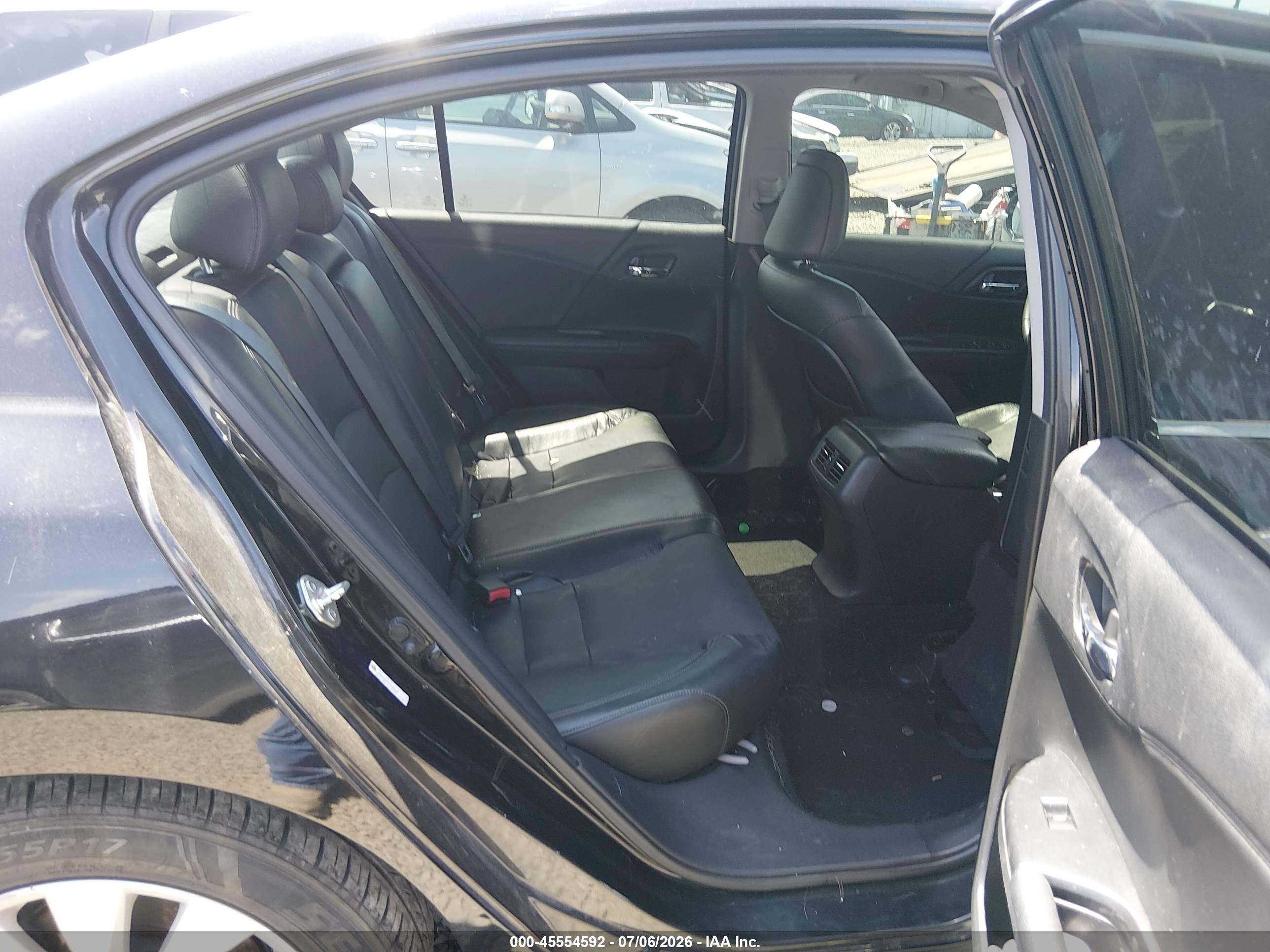 2014 Honda Accord Ex-l Black vin: 1HGCR2F87EA244789