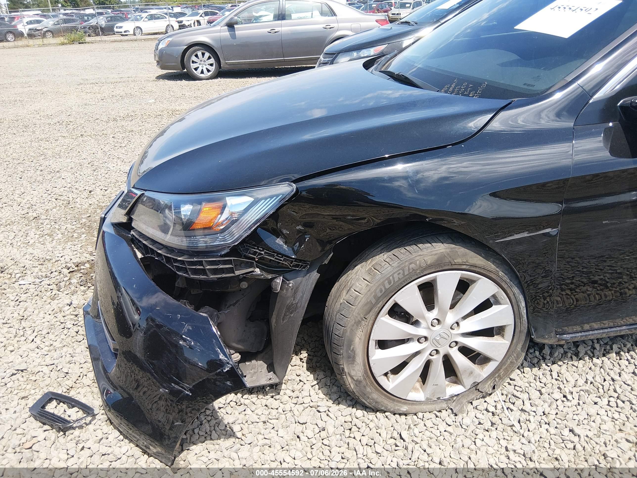 2014 Honda Accord Ex-l Black vin: 1HGCR2F87EA244789