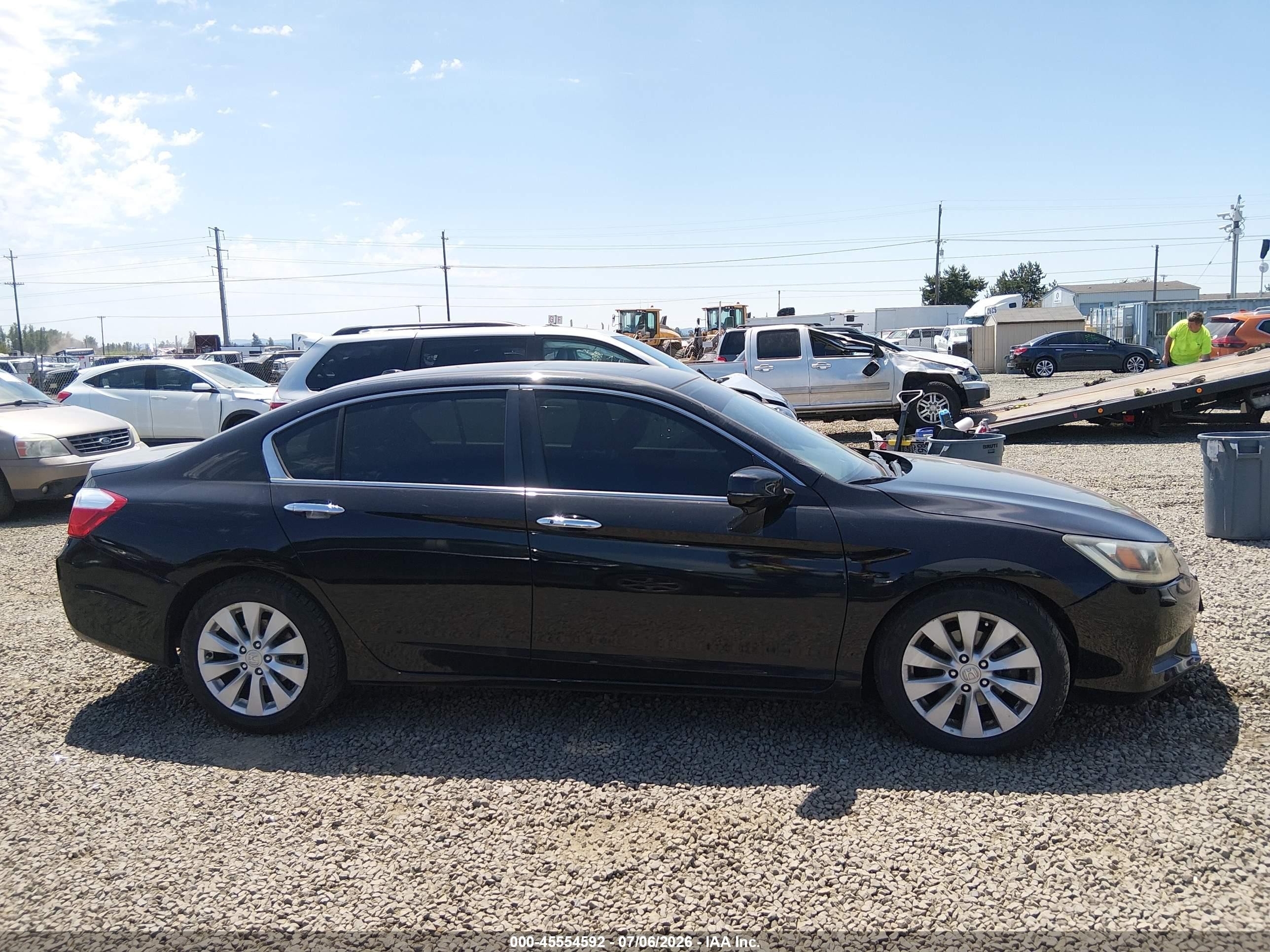 2014 Honda Accord Ex-l Black vin: 1HGCR2F87EA244789
