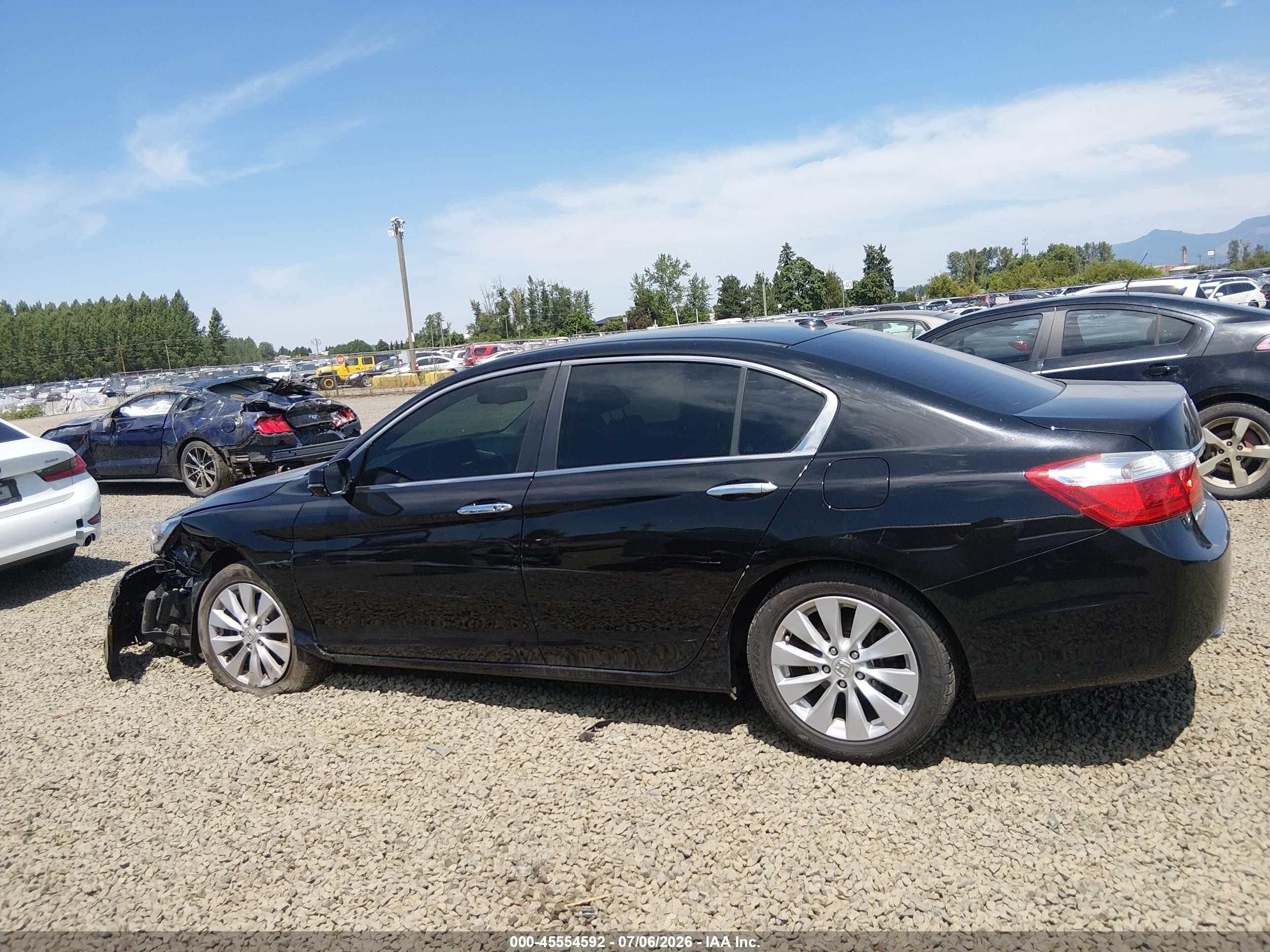 2014 Honda Accord Ex-l Black vin: 1HGCR2F87EA244789