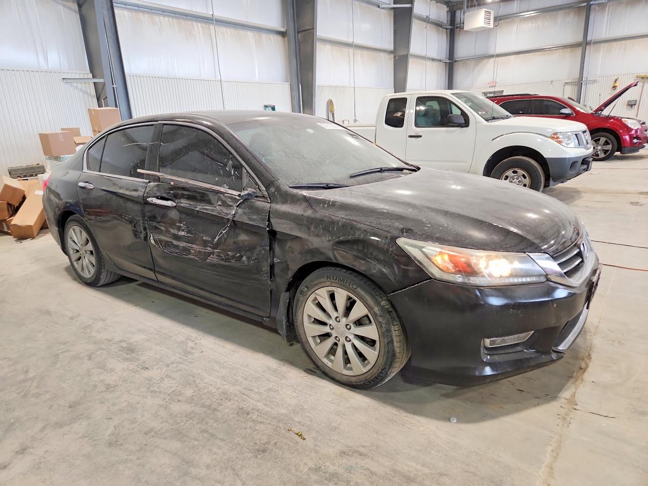 2014 Honda Accord Exl Черный vin: 1HGCR2F87EA296035