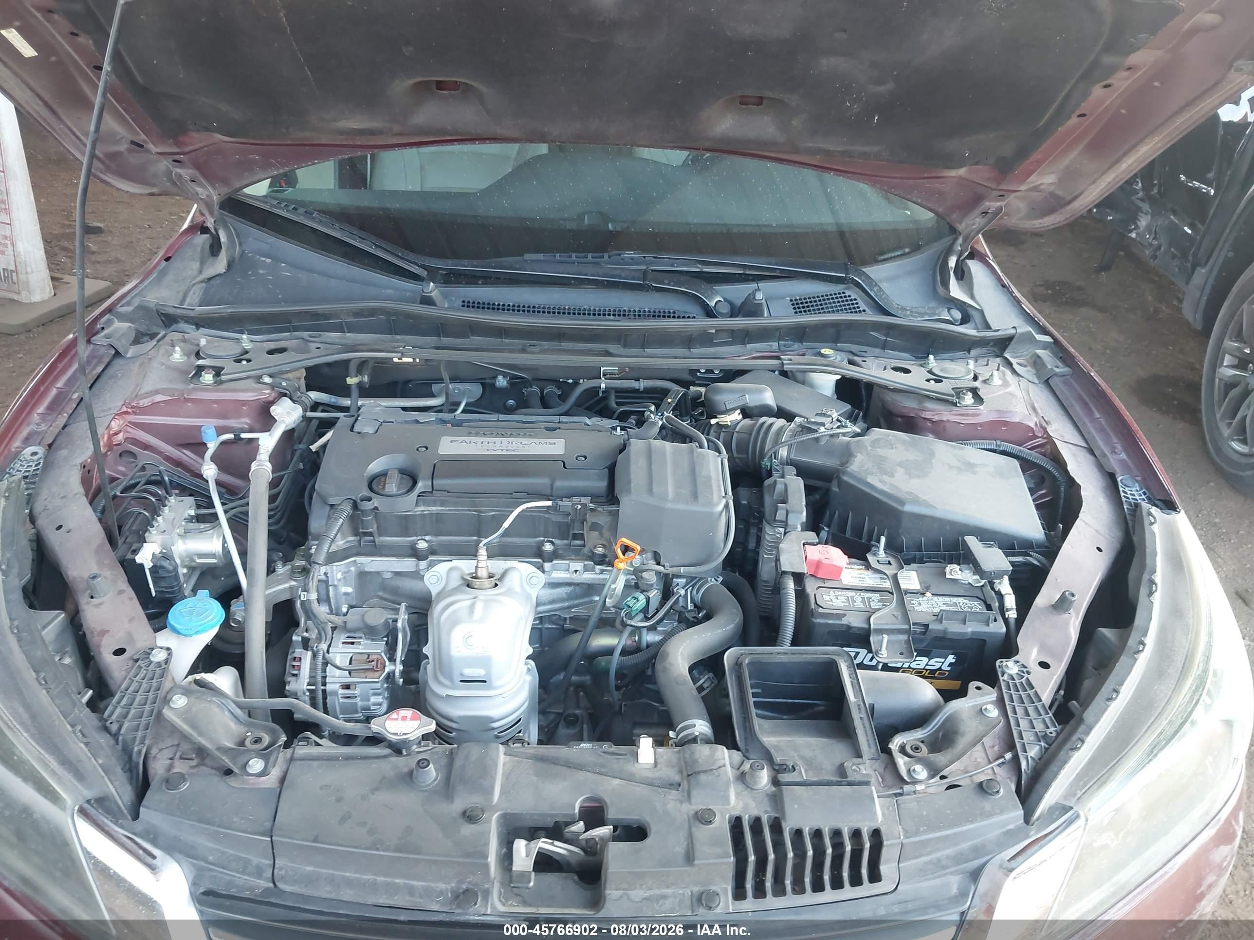 2014 Honda Accord Ex-l Красный vin: 1HGCR2F87EA308832