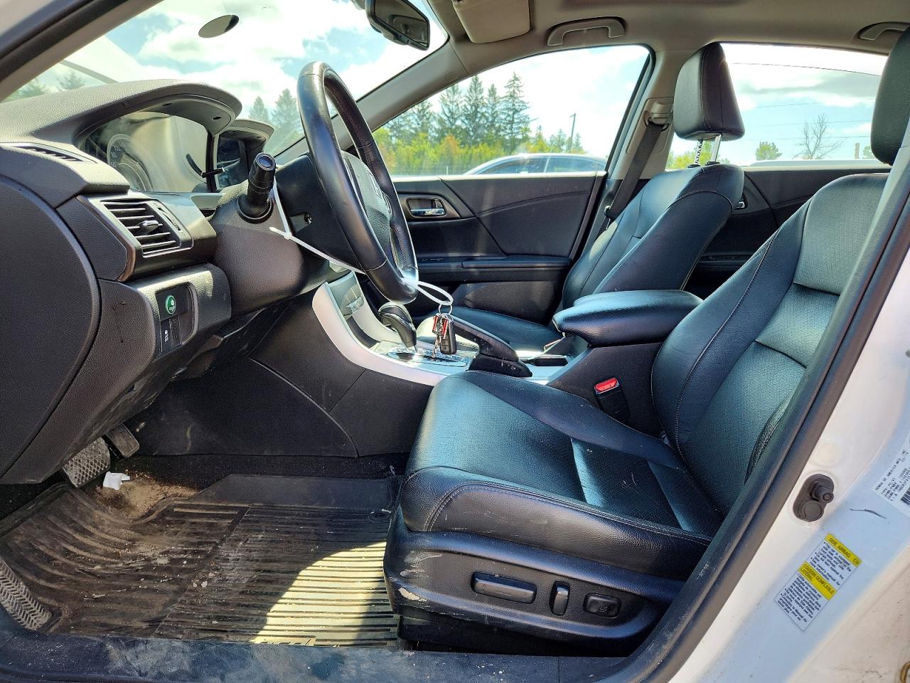 2014 Honda Accord Exl White vin: 1HGCR2F87EA808022
