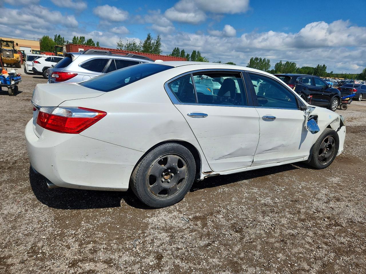 2014 Honda Accord Exl White vin: 1HGCR2F87EA808022