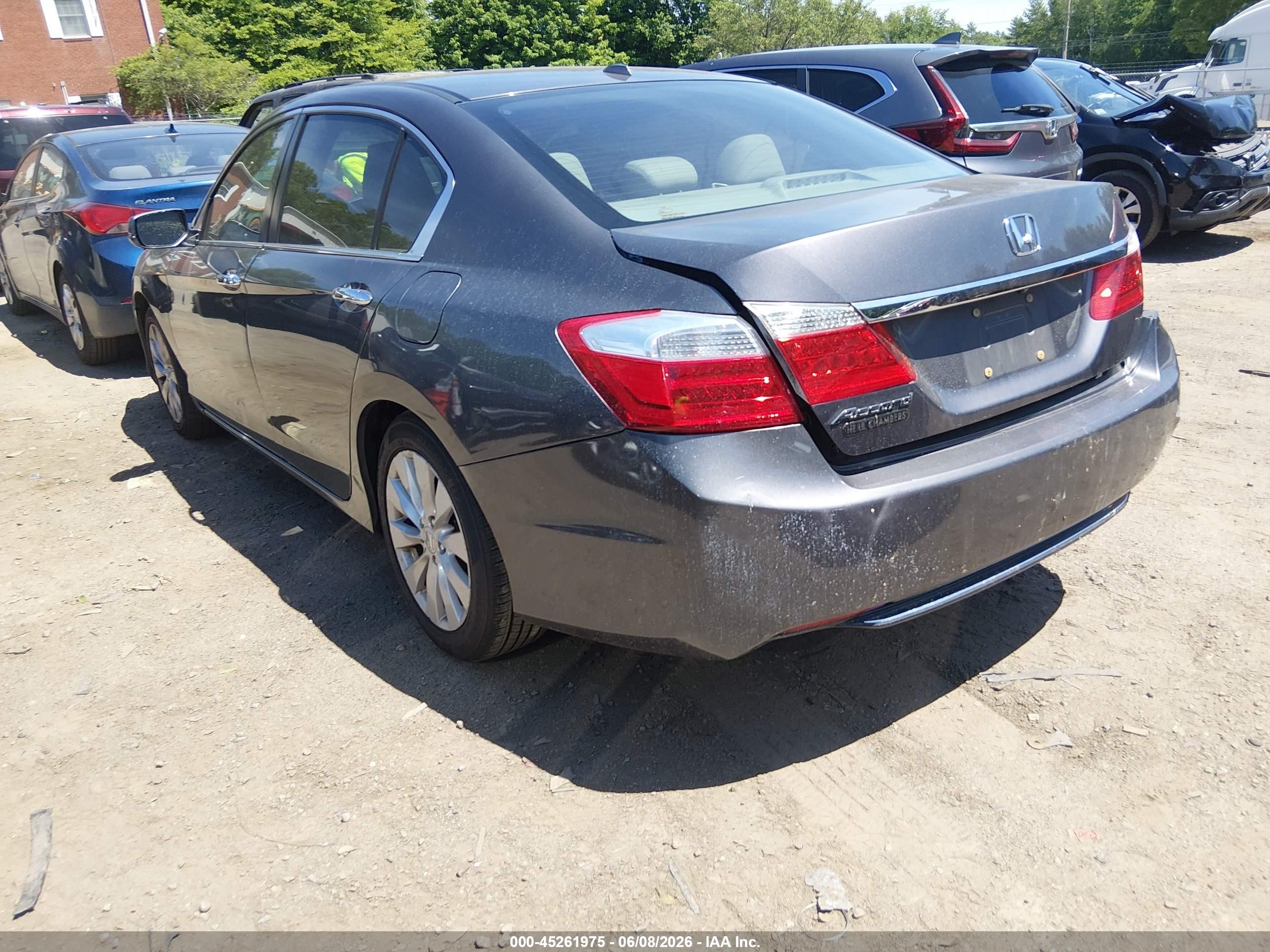 2015 Honda Accord Ex-l Gray vin: 1HGCR2F87FA002960