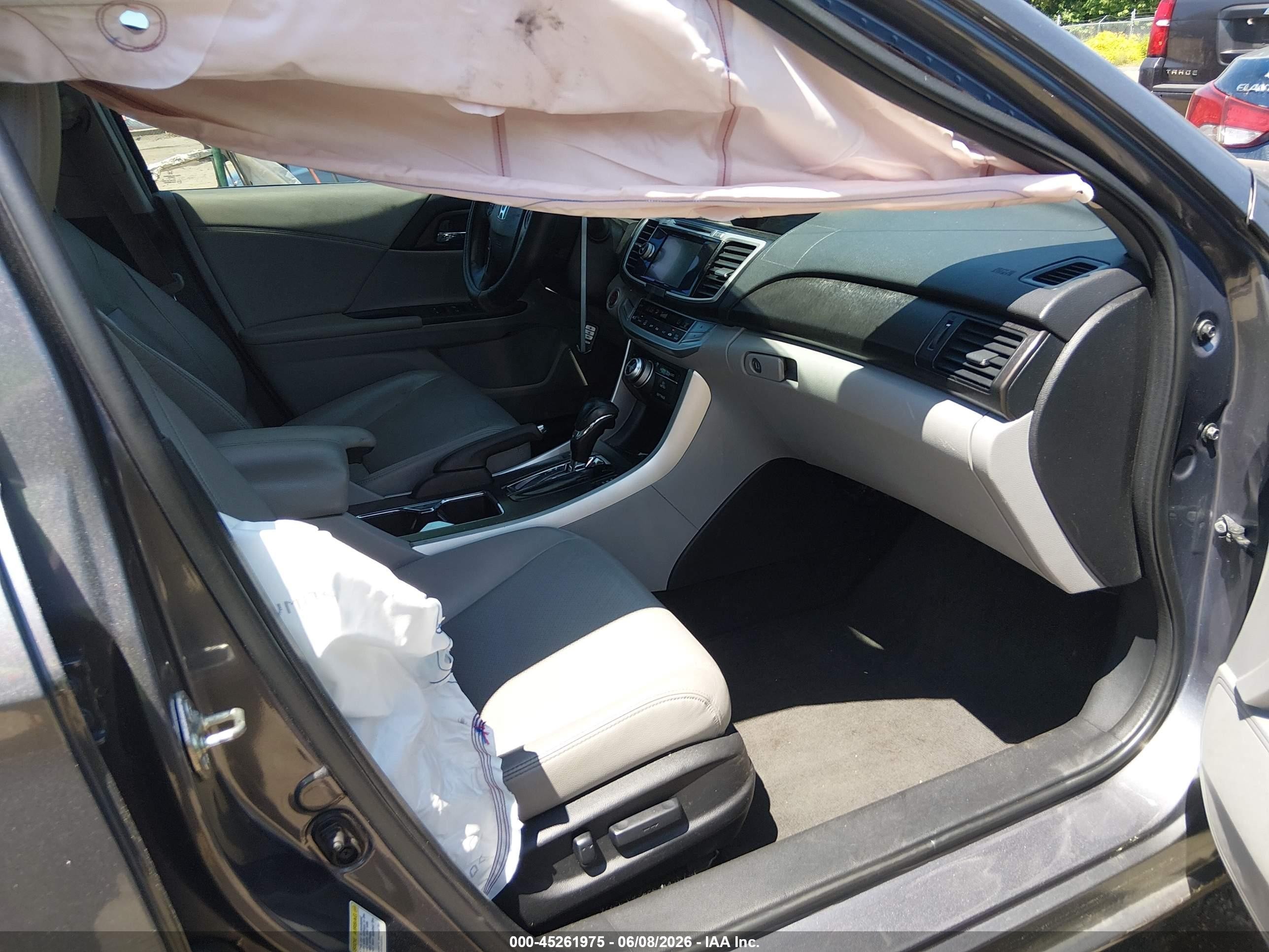 2015 Honda Accord Ex-l Gray vin: 1HGCR2F87FA002960