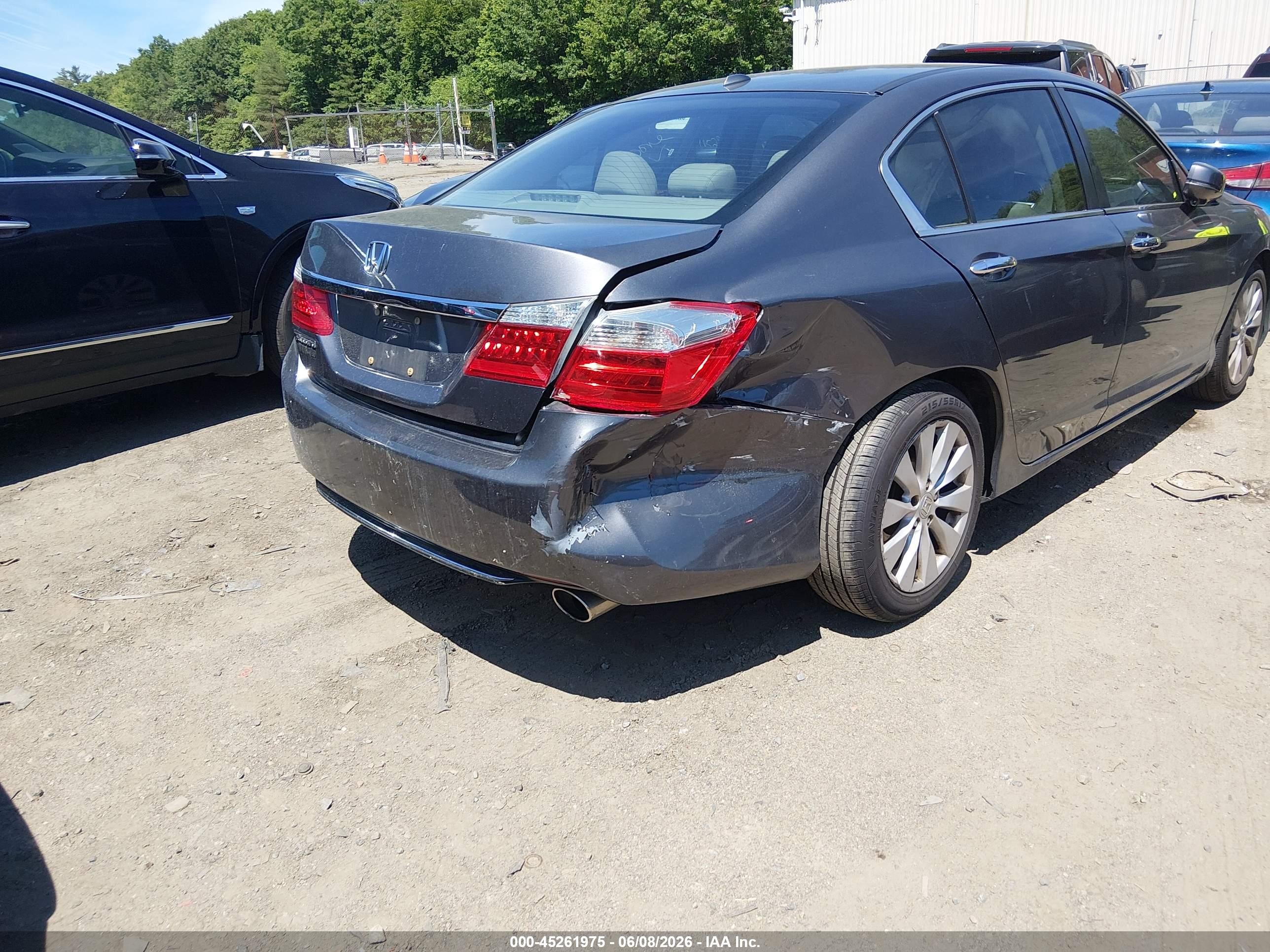 2015 Honda Accord Ex-l Gray vin: 1HGCR2F87FA002960