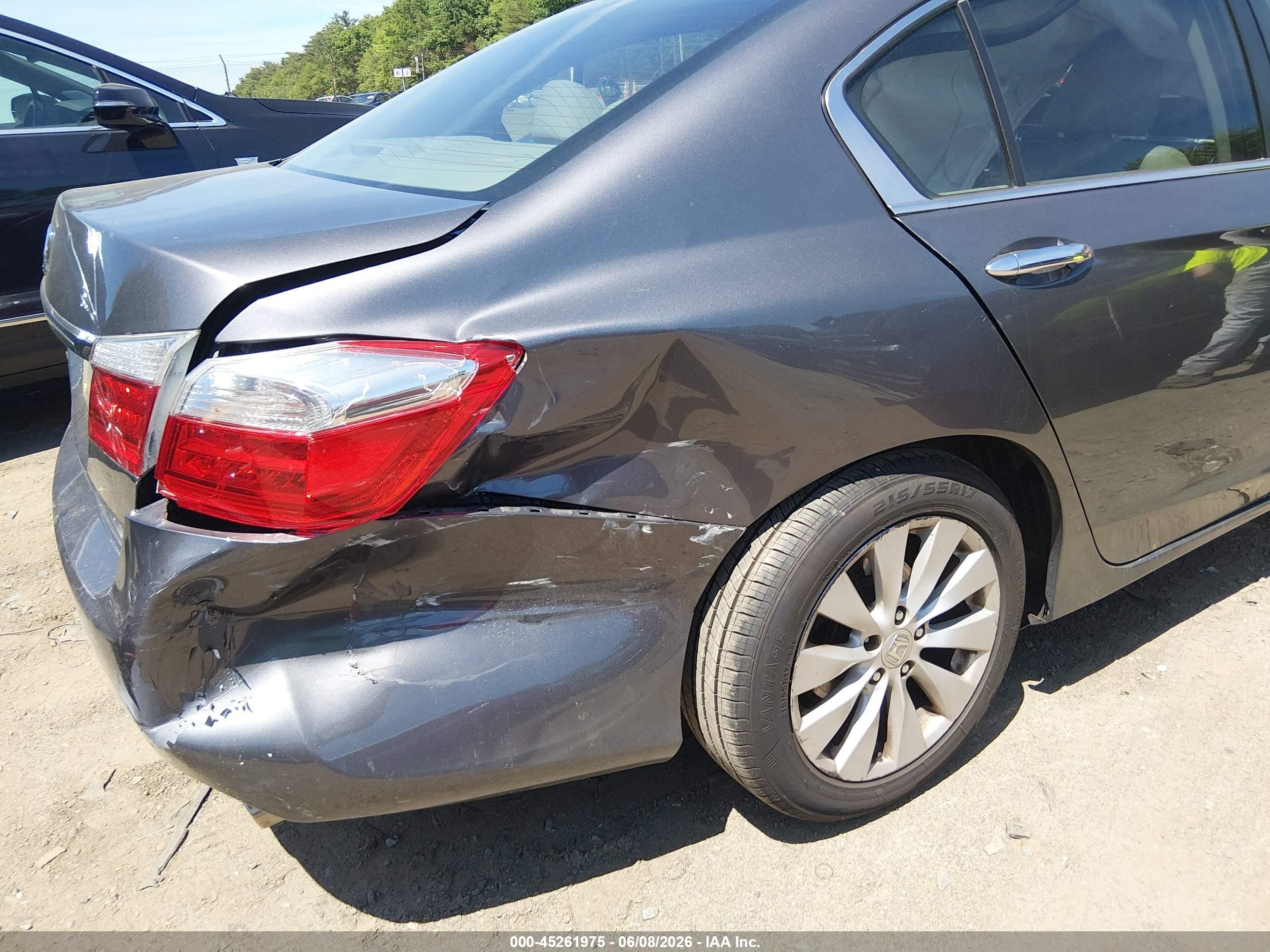 2015 Honda Accord Ex-l Gray vin: 1HGCR2F87FA002960