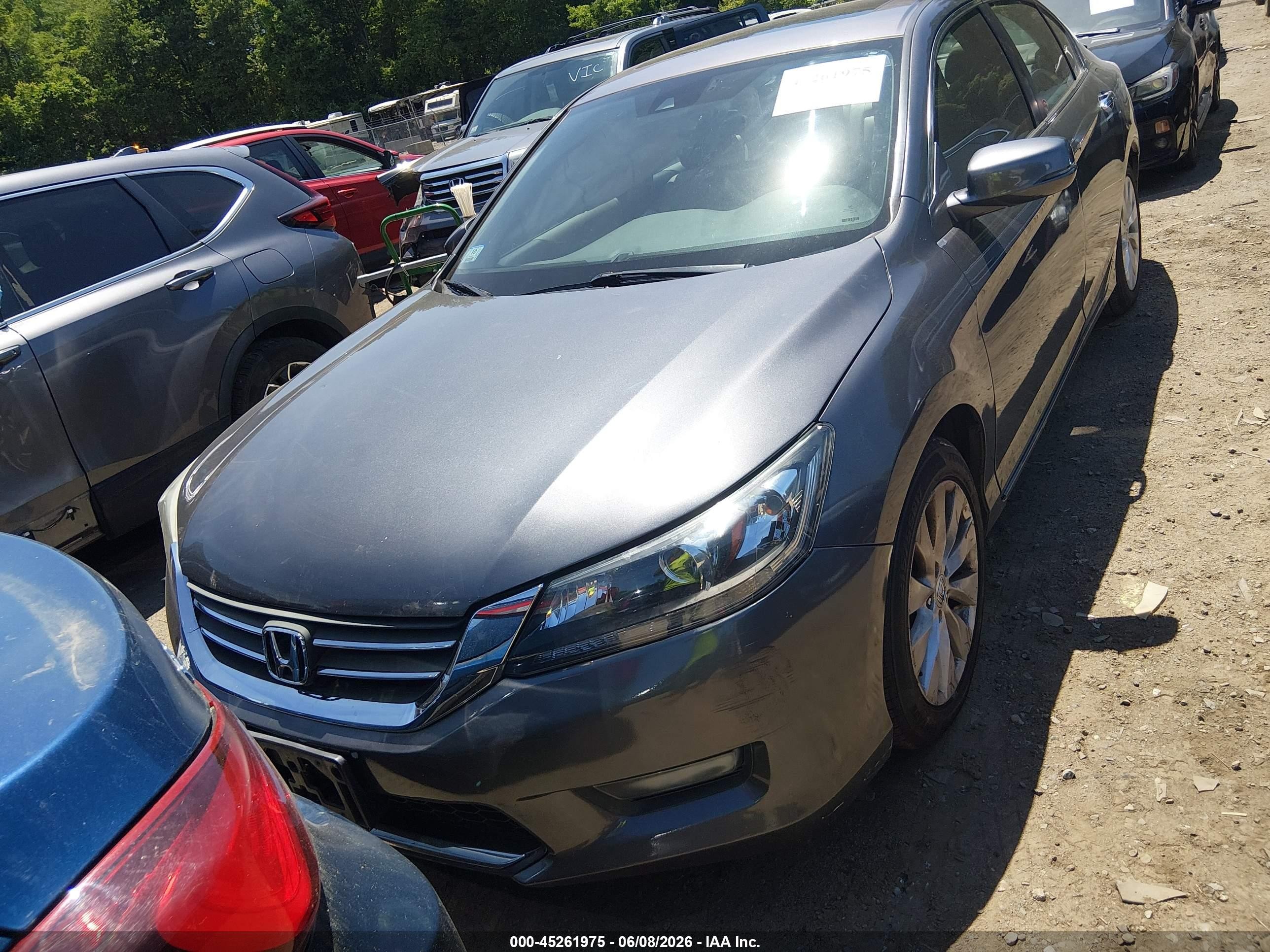 2015 Honda Accord Ex-l Gray vin: 1HGCR2F87FA002960