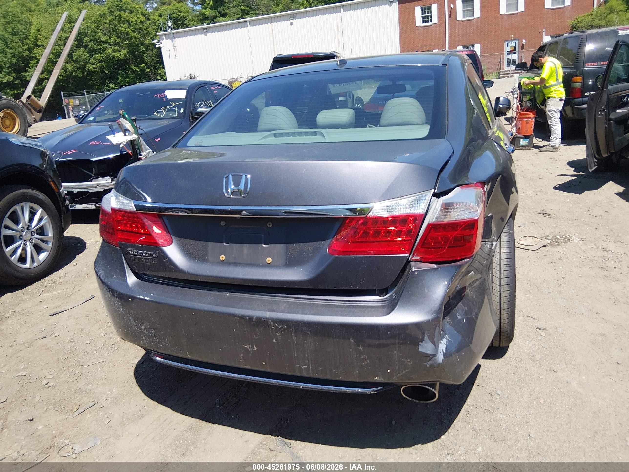 2015 Honda Accord Ex-l Gray vin: 1HGCR2F87FA002960