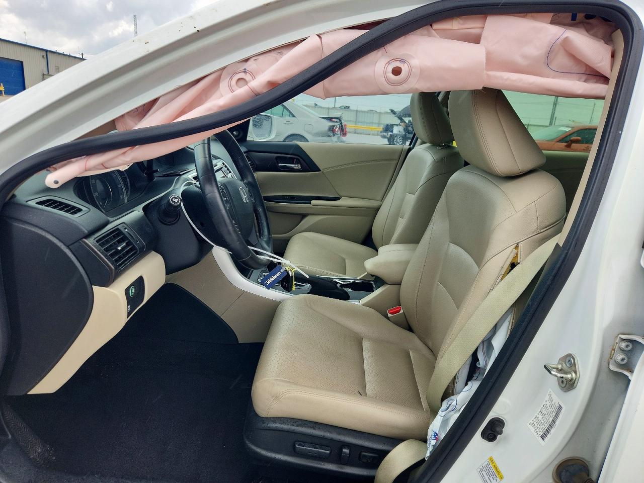 2015 Honda Accord Exl White vin: 1HGCR2F87FA028247