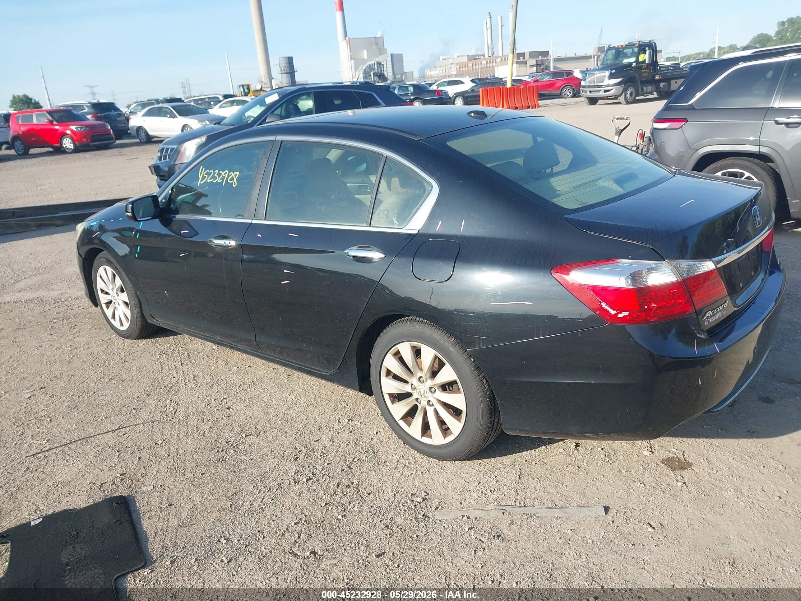 2015 Honda Accord Ex-l Черный vin: 1HGCR2F87FA047722