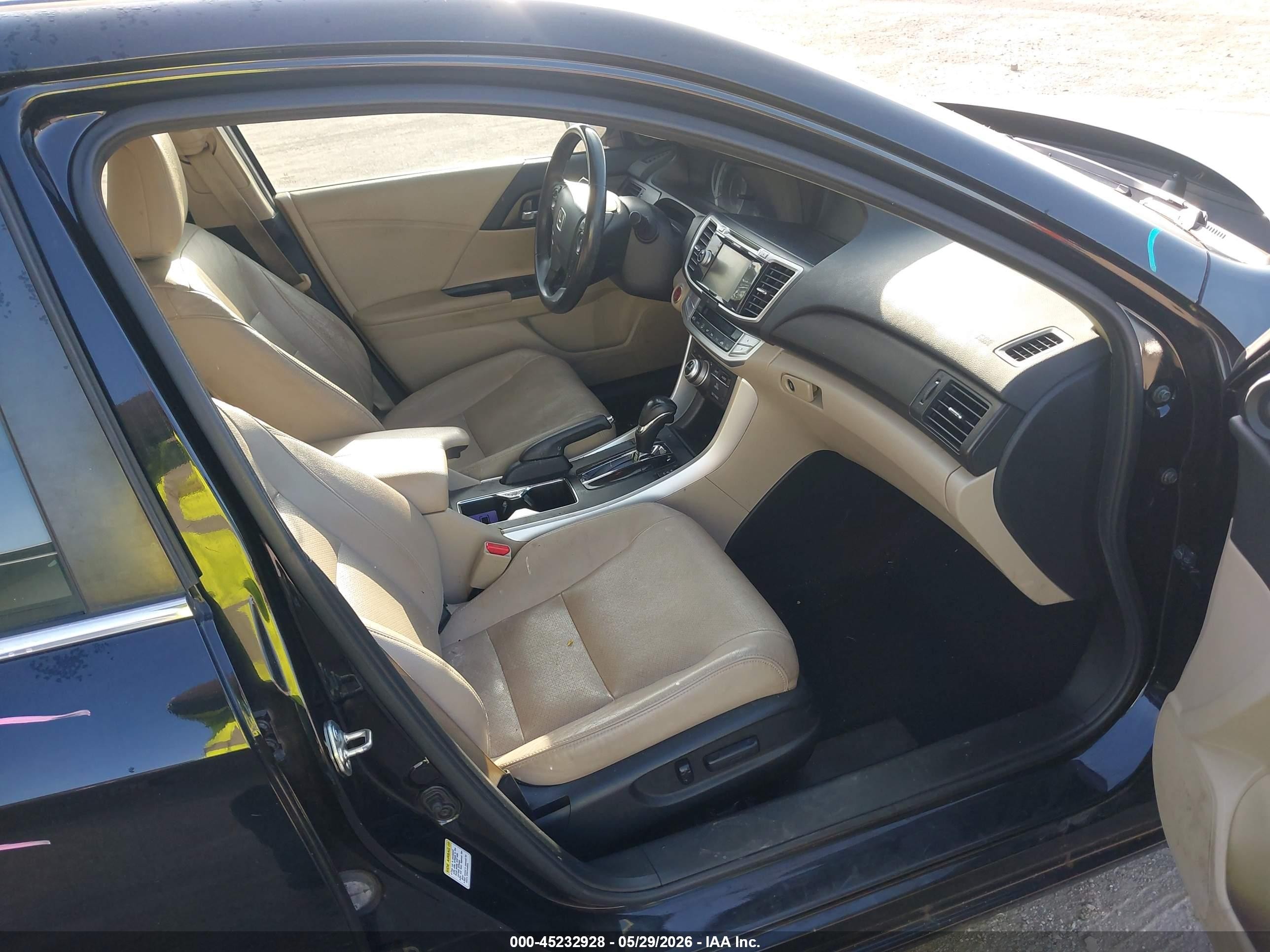 2015 Honda Accord Ex-l Черный vin: 1HGCR2F87FA047722